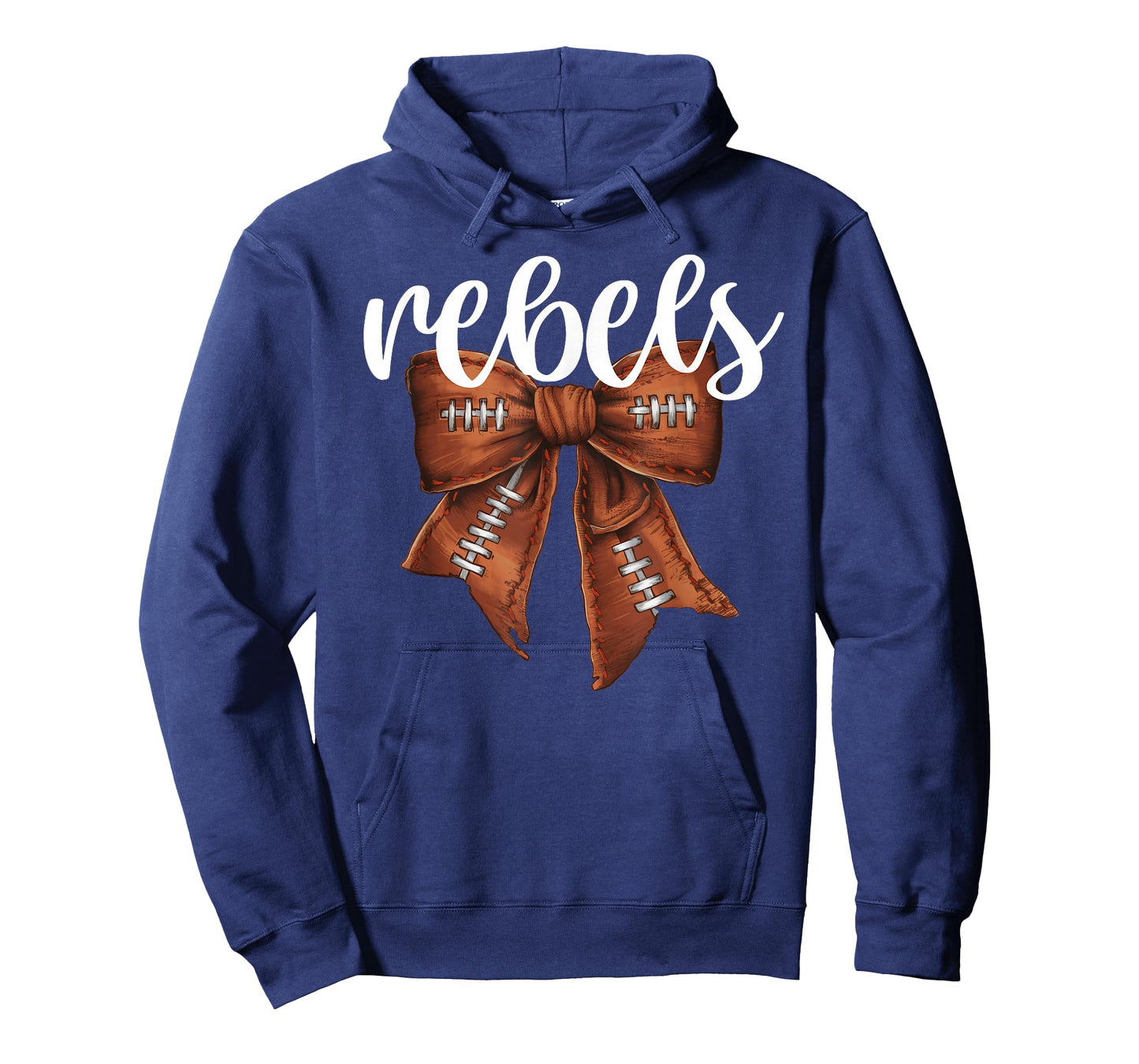 Rebels Football Bow School Spirit Team Mascot Game Night T-Shirt