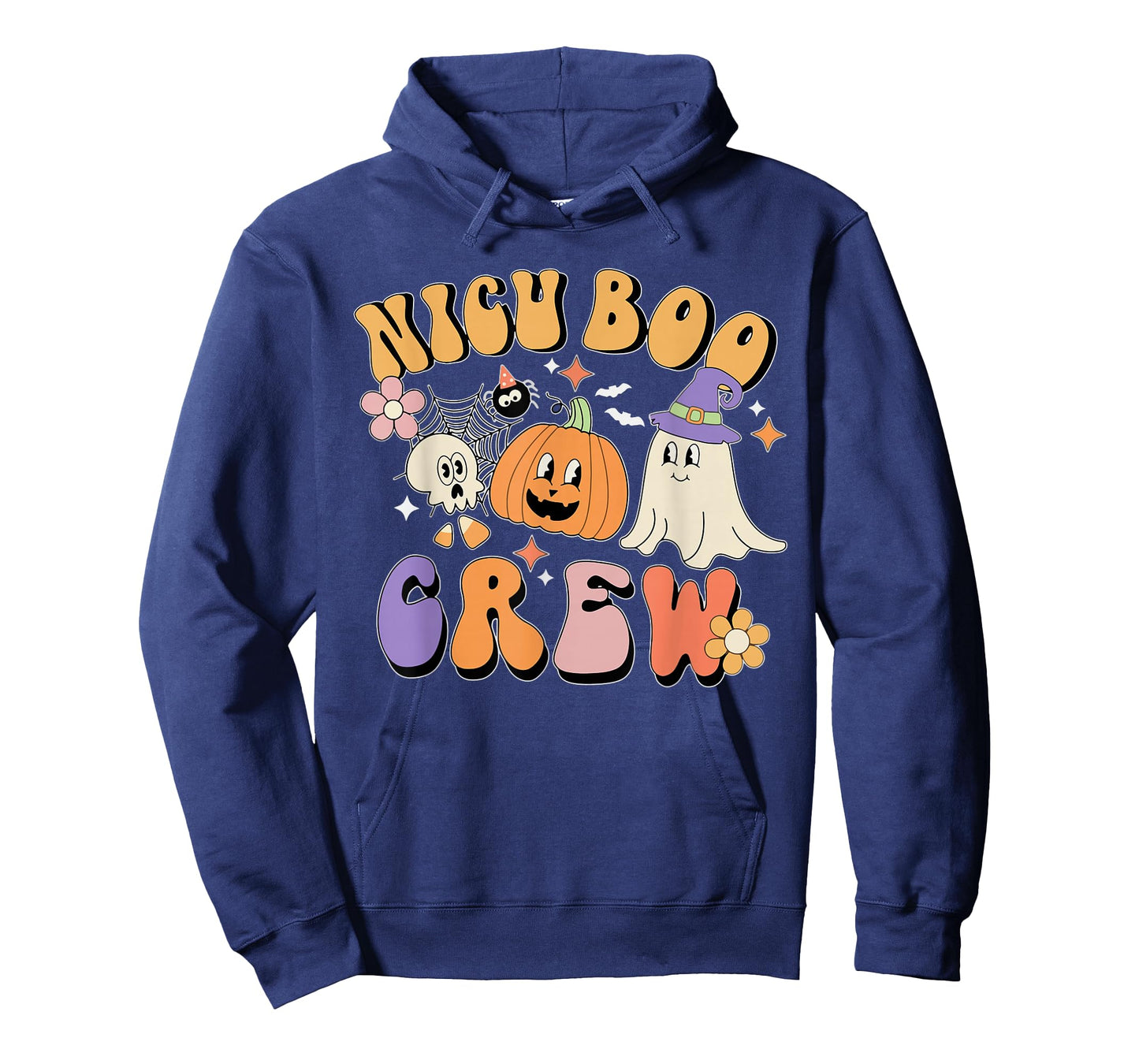 NICU Boo Crew Halloween Ghost Pumpkin T-Shirt