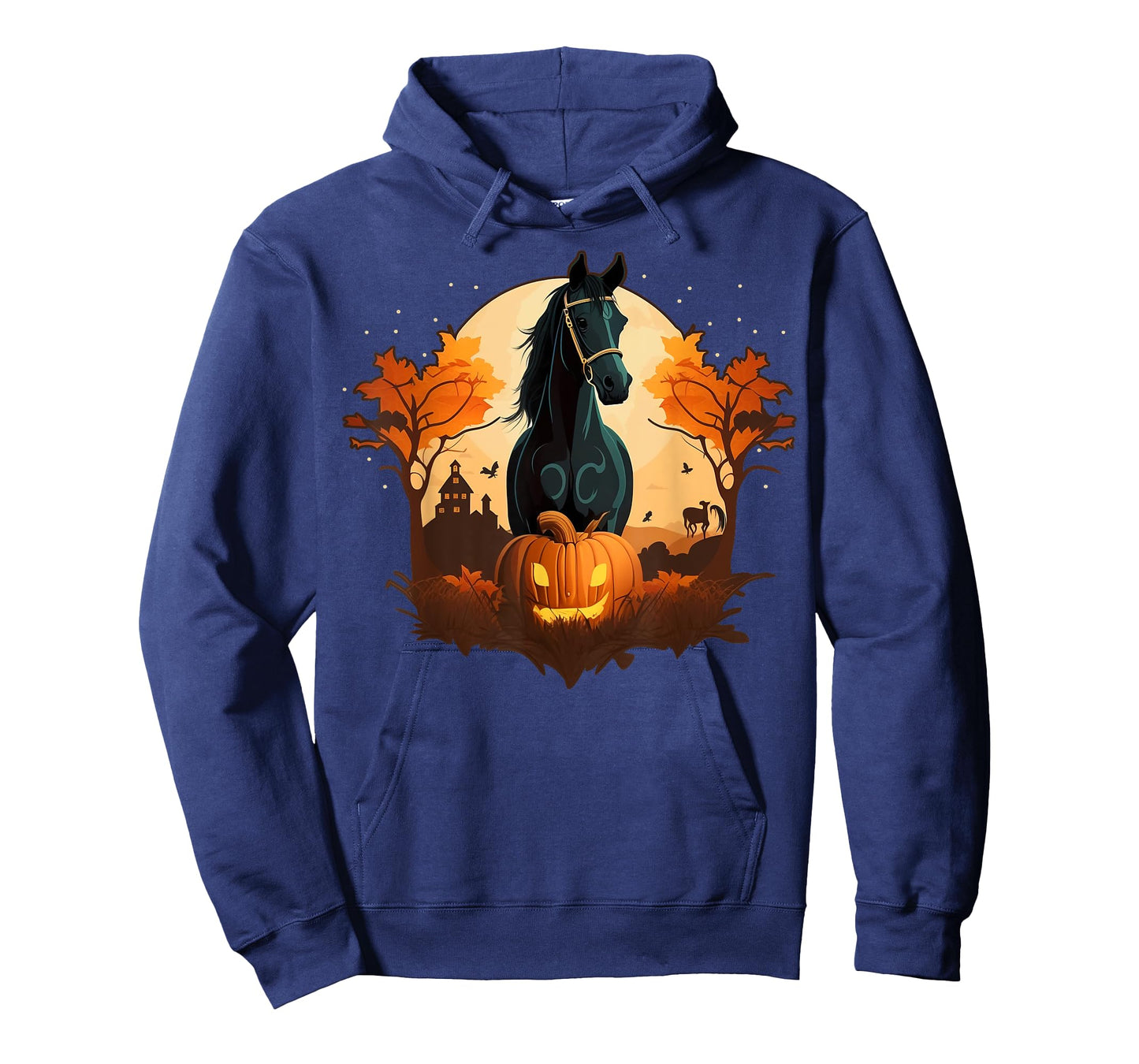 Pumpkin Horse costume on Horse Halloween T-Shirt