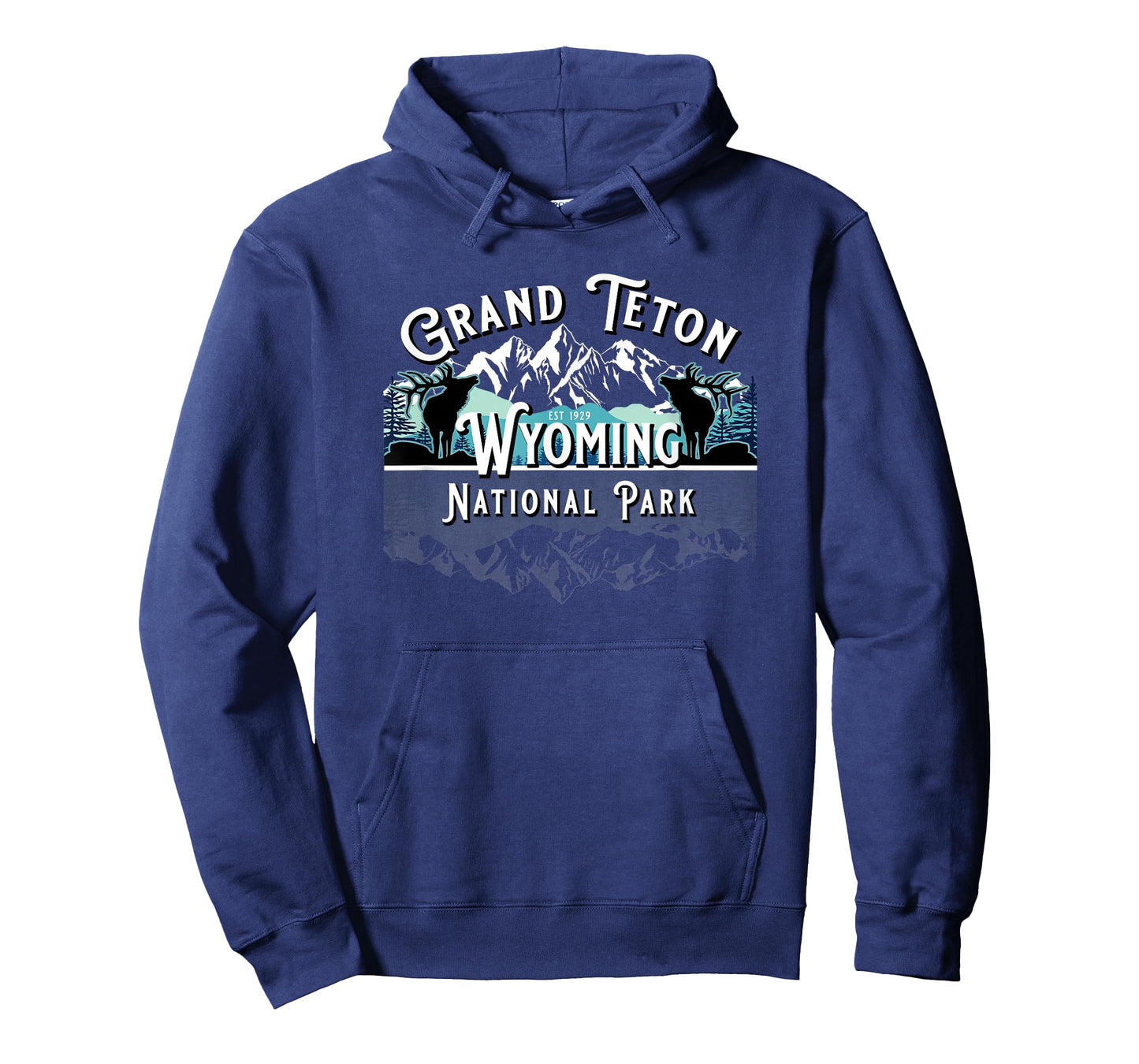 Vintage Grand Teton National Park Wyoming USA Ek Mountains T-Shirt