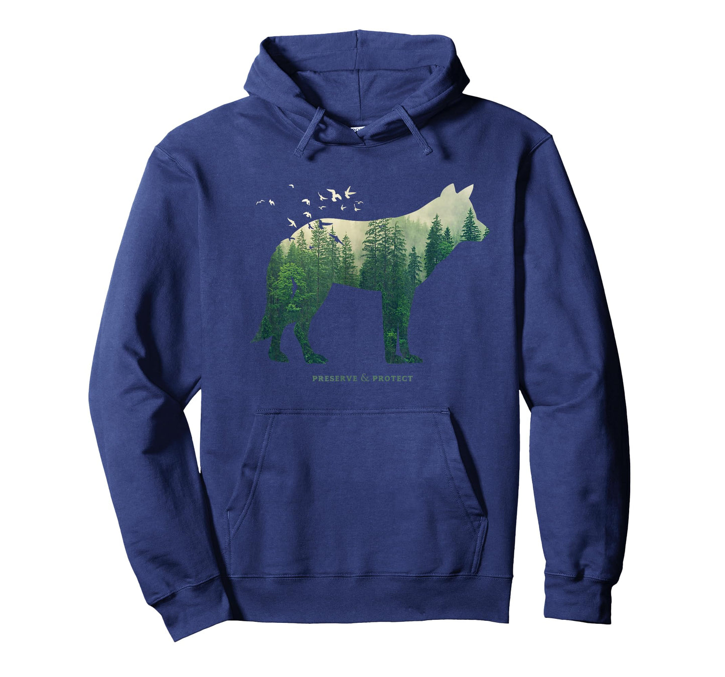 Preserve & Protect Environmental Protection Climate Protection Wolf Silhouette T-Shirt