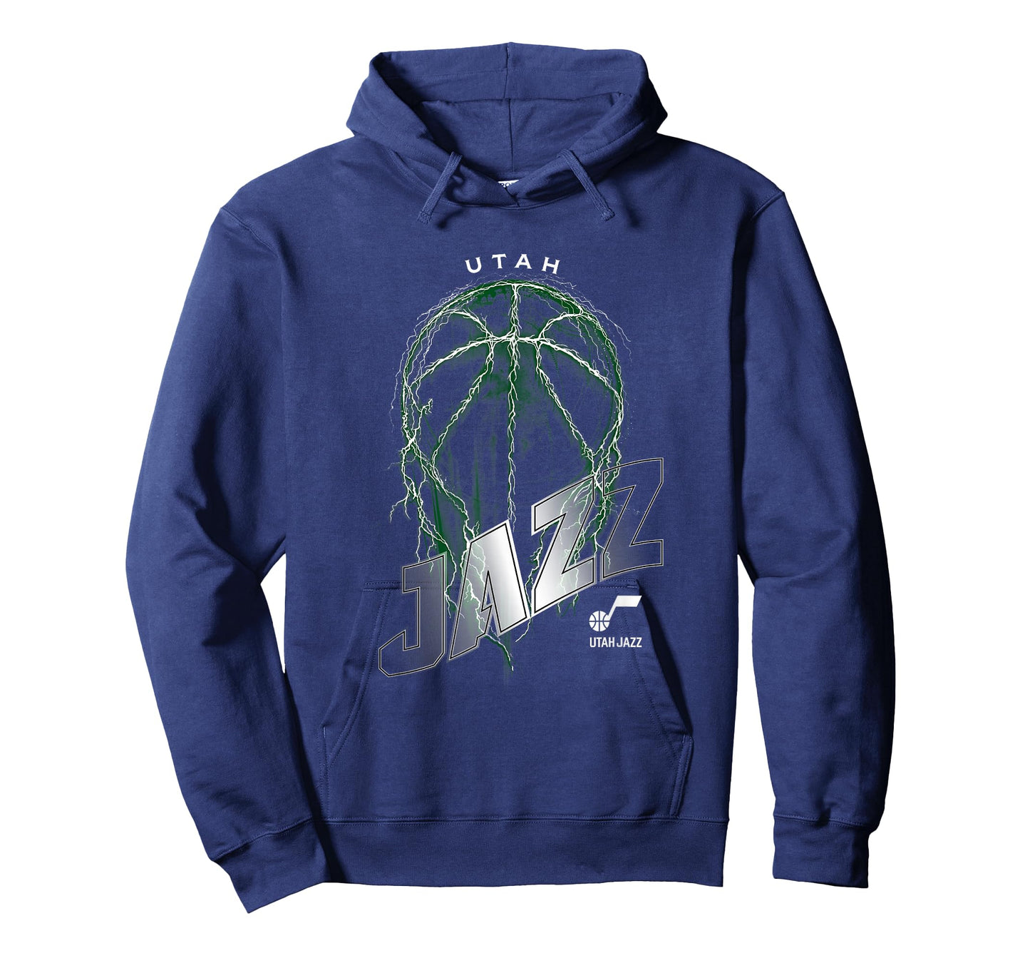 NBA Utah Jazz Lightning Bolt Basketball Logo T-Shirt
