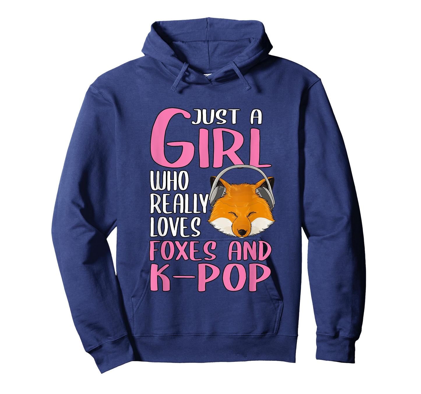 Womens Gift Just A Girl Who Really Loves Foxes And K-Pop T-Shirt
