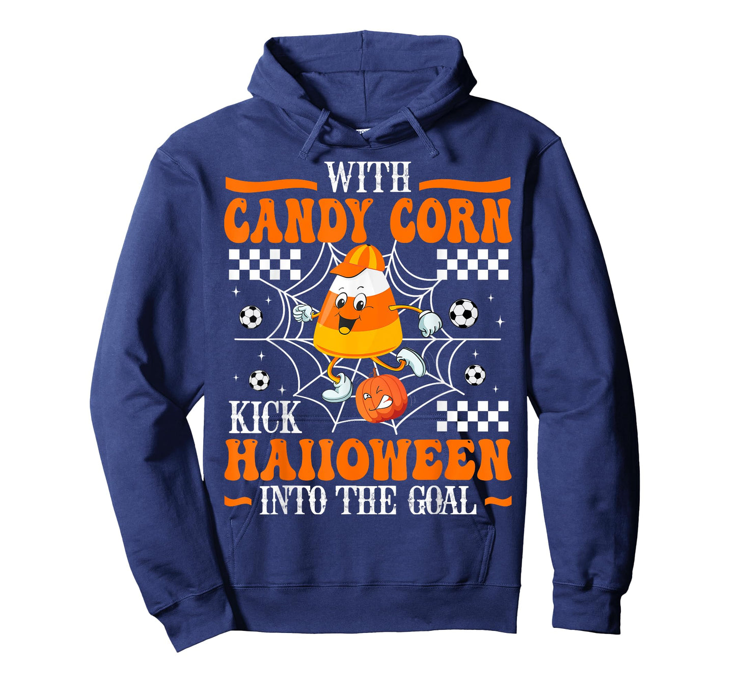 CANDY CORN SOCCER PLAY SCARY FOOTBALL PUMPKIN CUTE HALLOWEEN T-Shirt