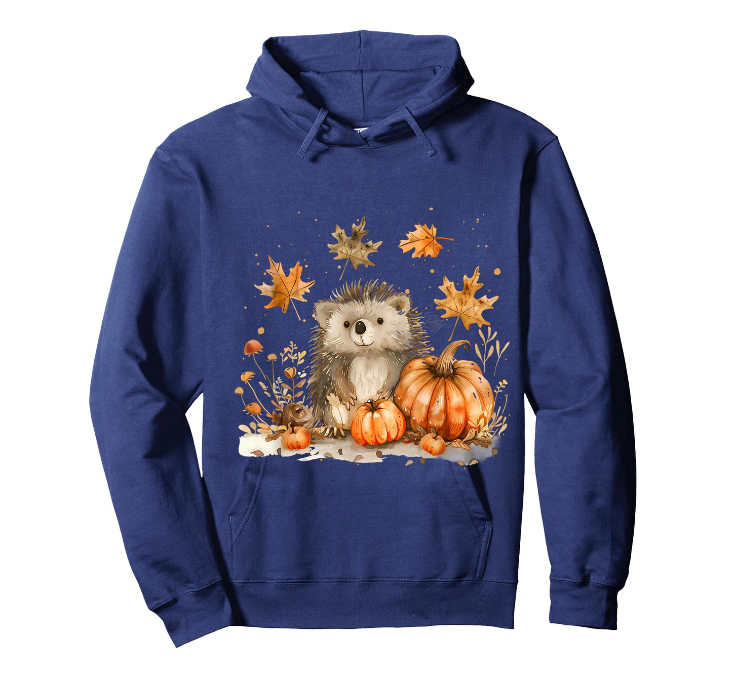 Halloween Hedgehog Autumn Artwork Trick Or Treat Pumpkin T-Shirt