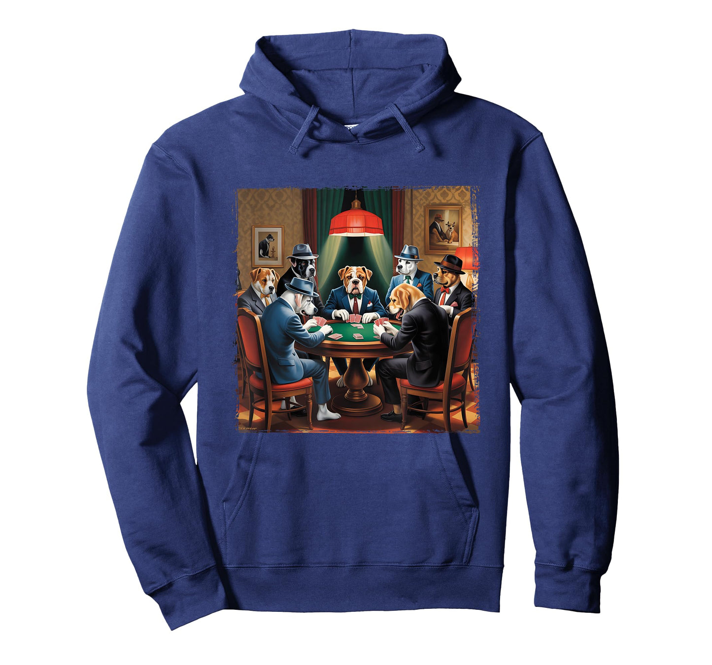 Dogs in Suits Playing Poker Mafia Style Vibes Dog Gambling T-Shirt