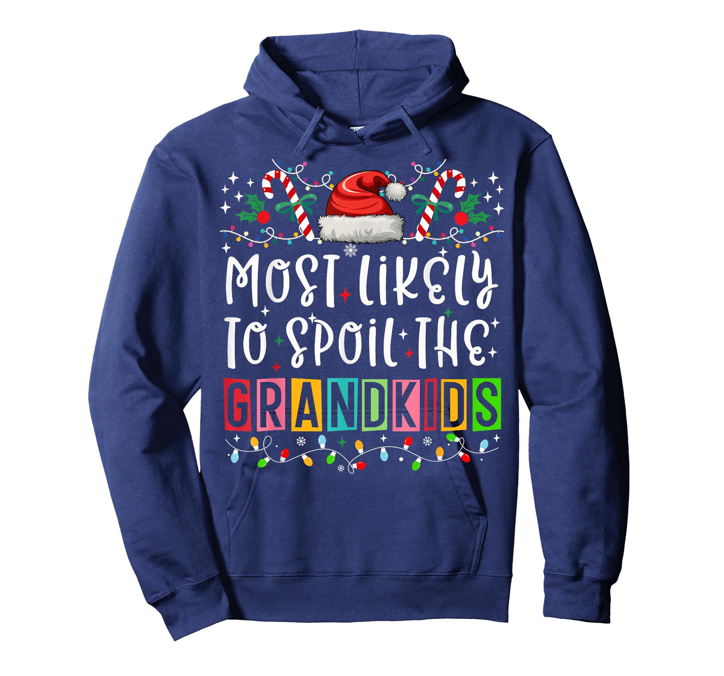 Most Likely To Spoil The Grandkids Funny Christmas Family T-Shirt