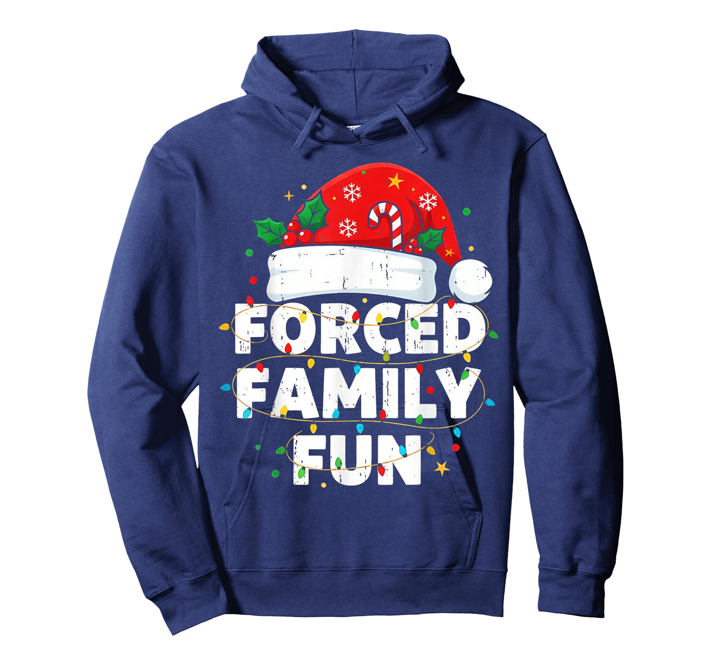 Funny Forced Family Christmas Shirt Funny Xmas Men Women T-Shirt