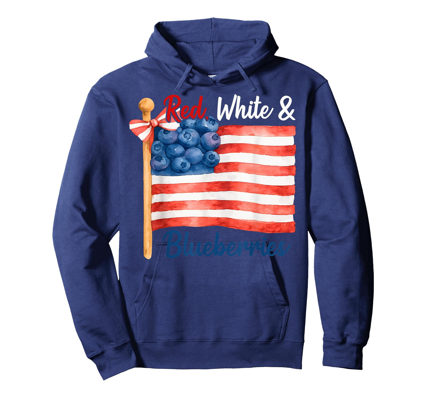 Red, White and Blueberries Patriot Freedom American Flag T-Shirt