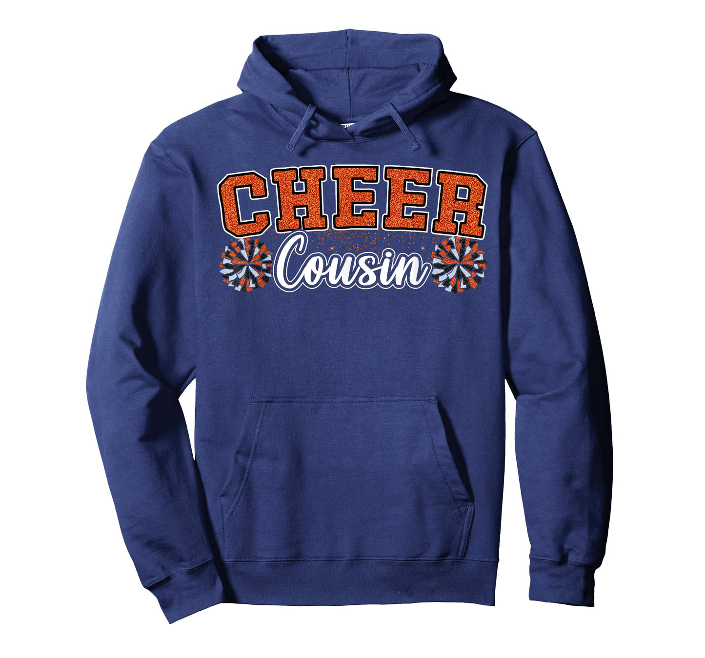 Orange Cheer Cousin My Favorite Cheerleader Calls Me Cousin T-Shirt