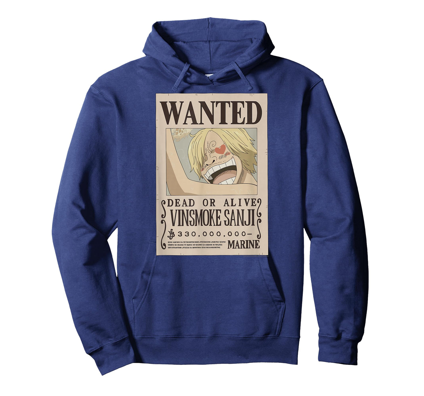 One Piece Anime Vinsmoke Sanji Wanted Poster T-Shirt