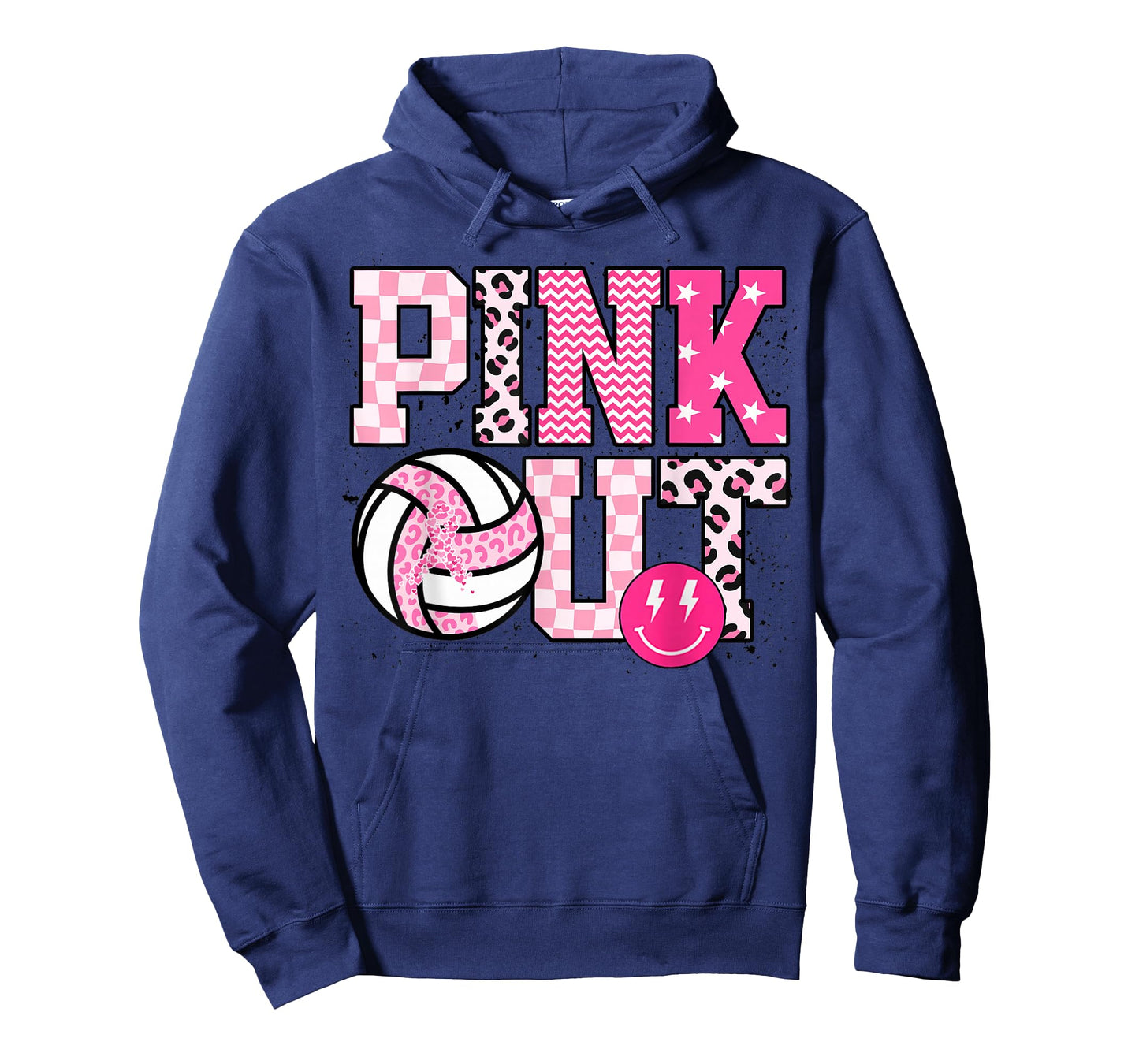 Pink Out Volleyball Breast Cancer Awareness Women Outfit T-Shirt