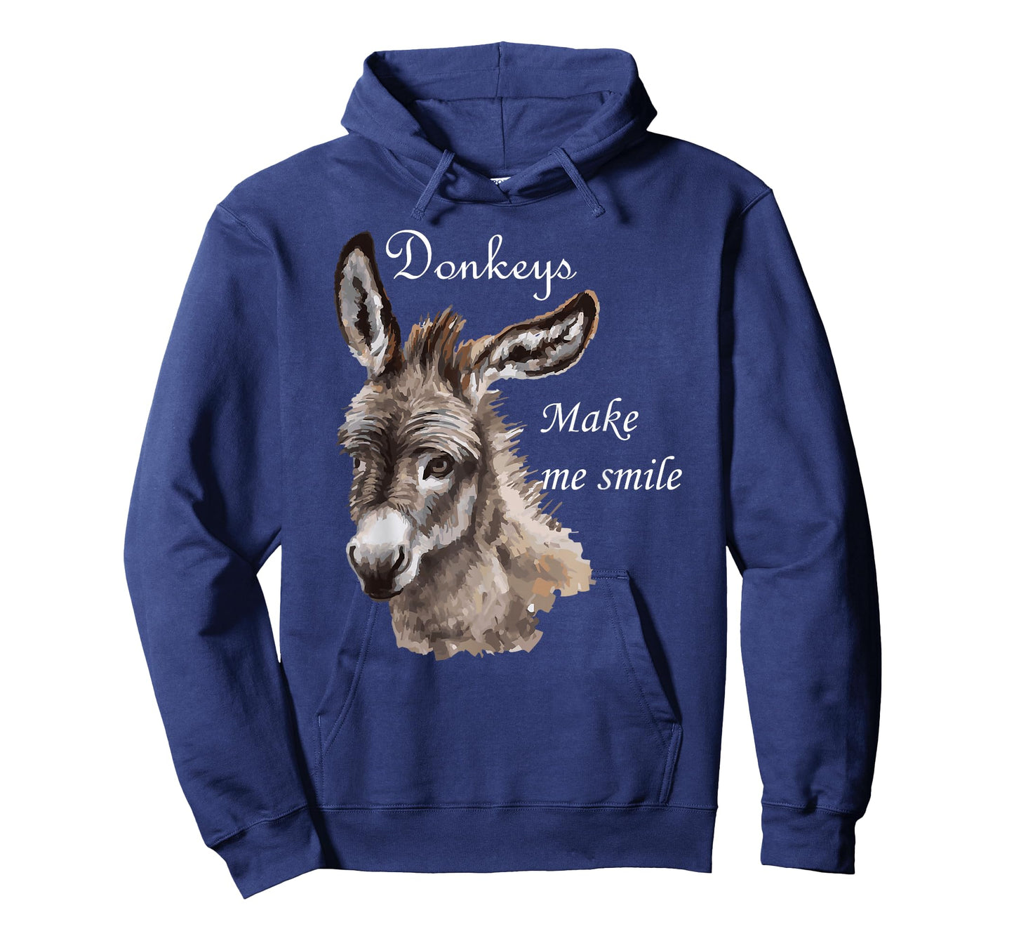 Donkeys Make Me Smile Cute Miniature Donkey Mini Donkey Gift T-Shirt
