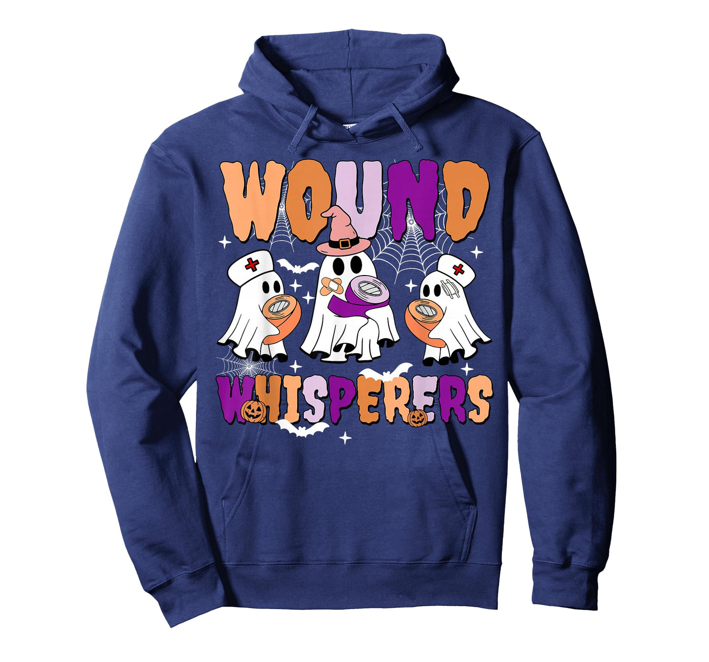 Retro Wound Whisperers Ghost Wound Care Nurse RN Halloween T-Shirt
