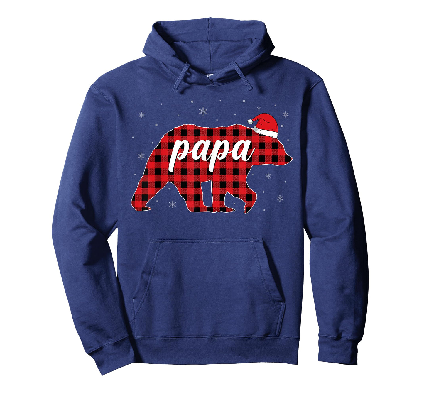 Red Plaid Bear Christmas Pajama Papa Matching Family Daddy T-Shirt
