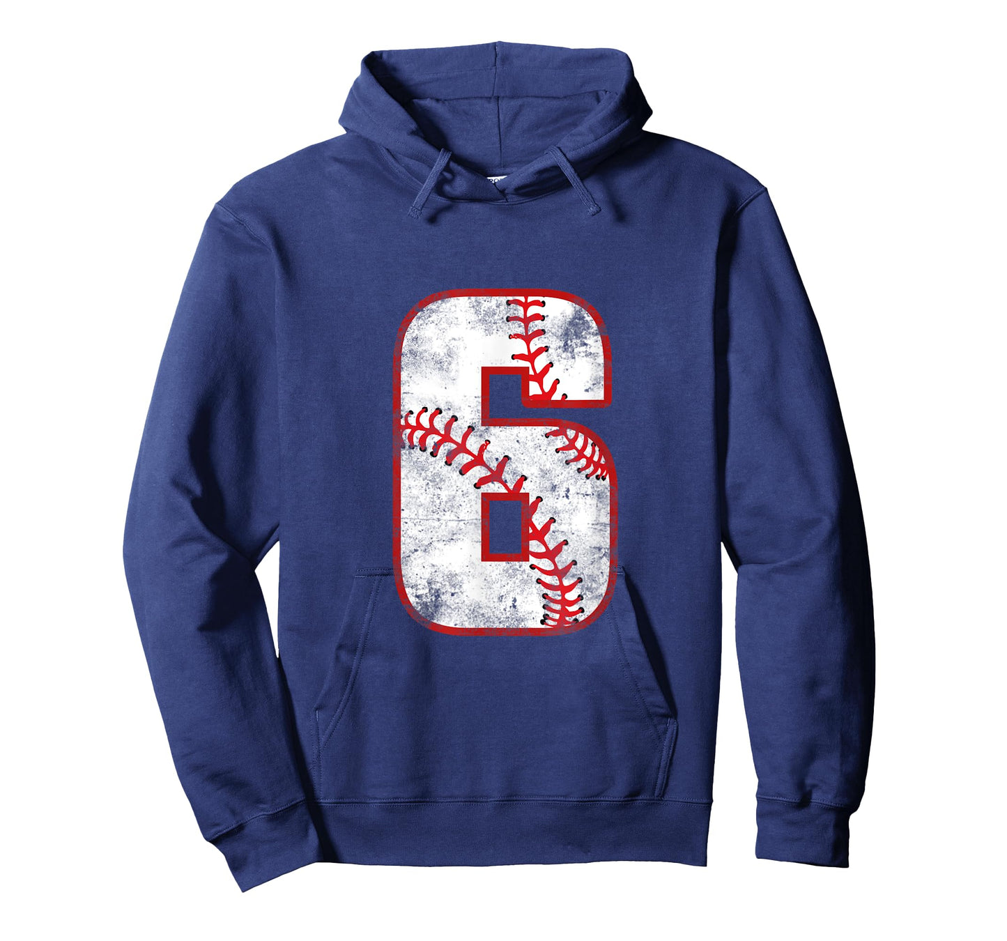 Vintage Baseball 6 Jersey Number T-Shirt
