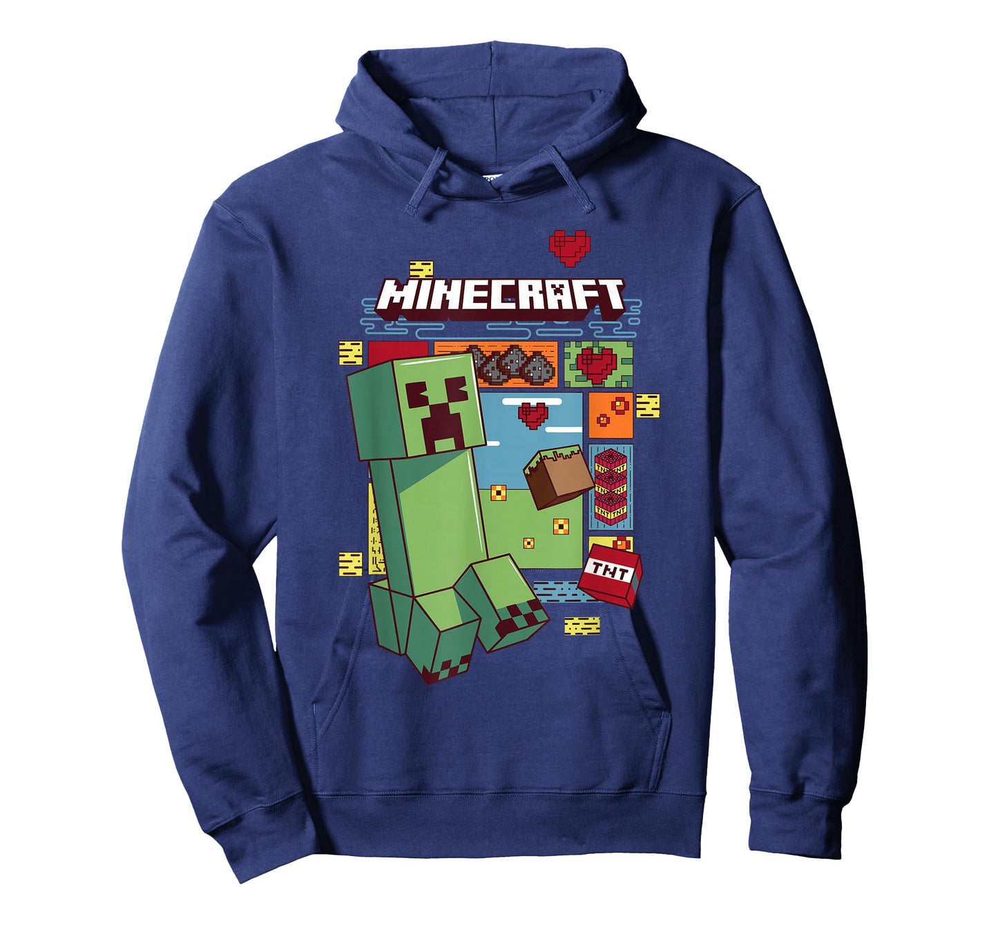 Minecraft Creeper Retro Pixel Grid TNT T-Shirt
