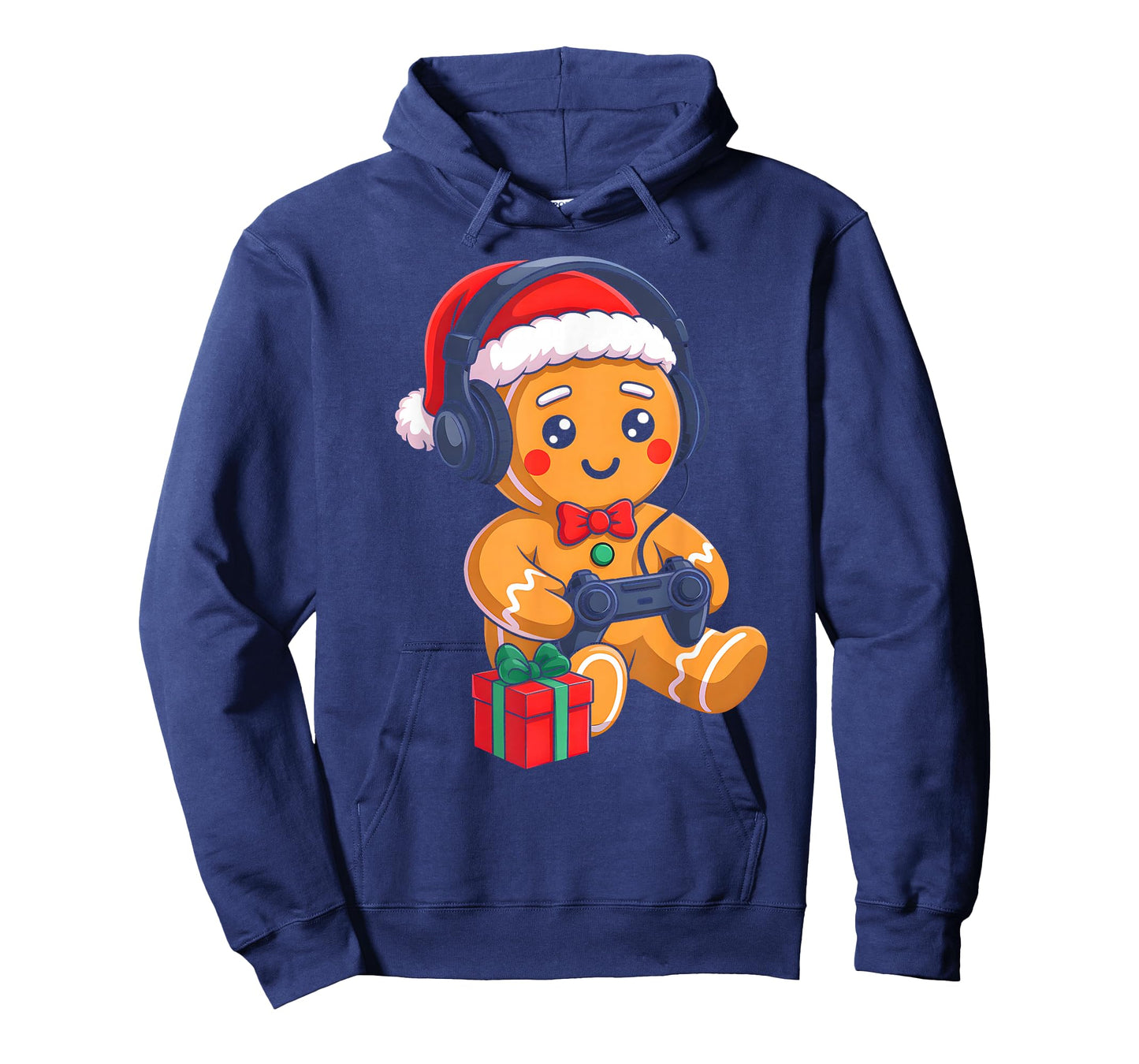 Funny Christmas Gingerbread Man Video Gamer Gaming Boys Men T-Shirt