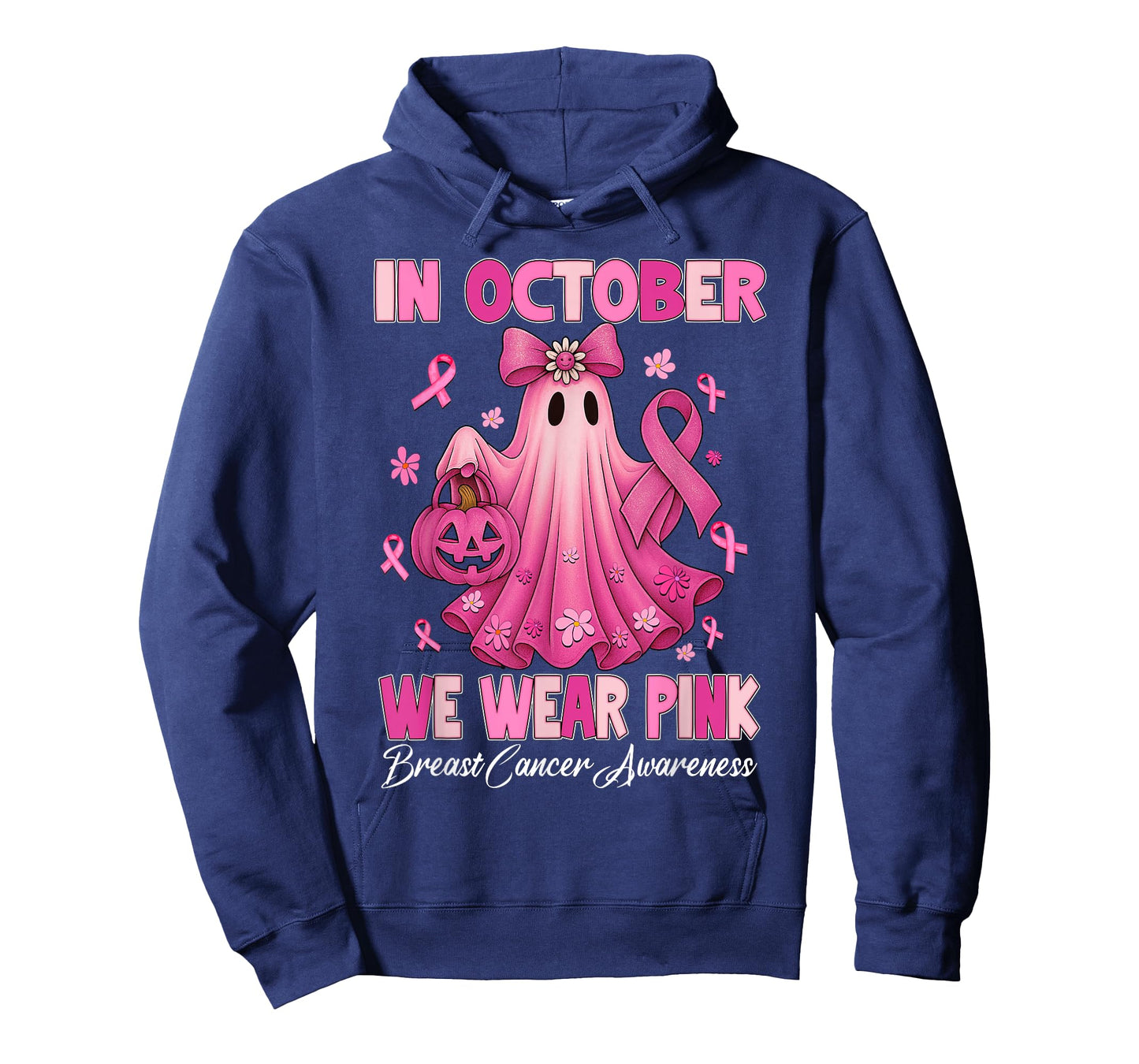 Breast Cancer Women Halloween in October We Wear Pink T-Shirt