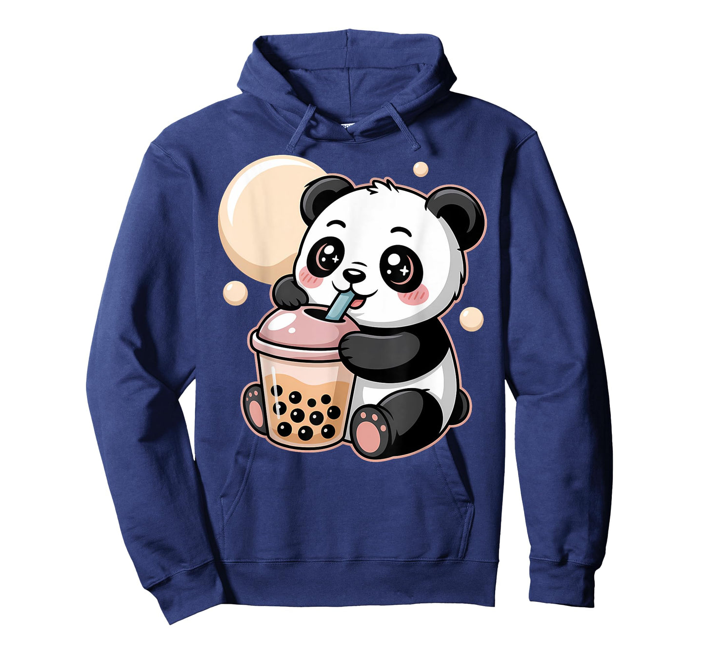 Cute Kawaii Panda Drinking Boba Bubble Tea Aesthetic T-Shirt