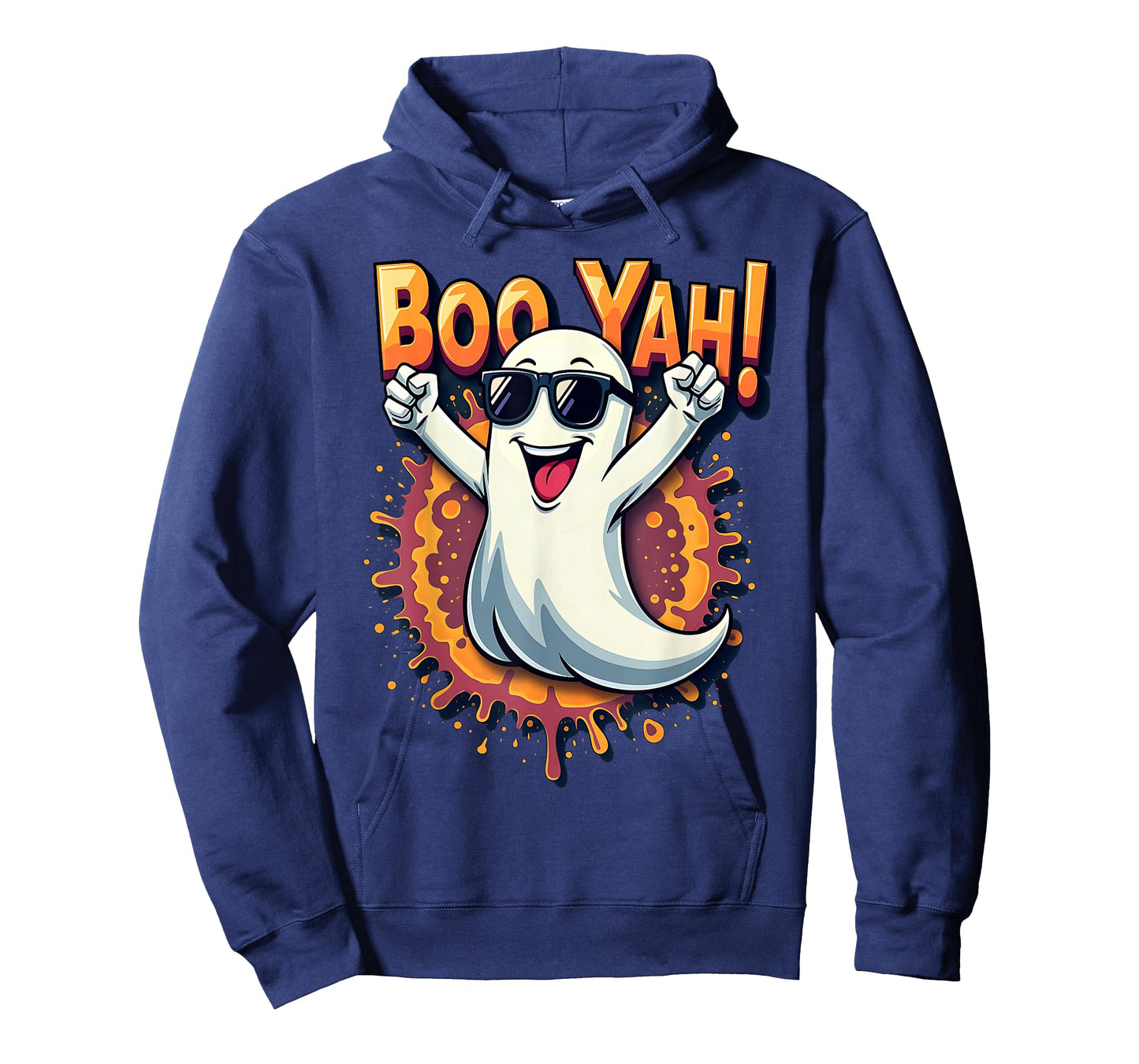 Funny Cool Boo Yah Booyah Rocking Ghost Spooky Boo Halloween T-Shirt