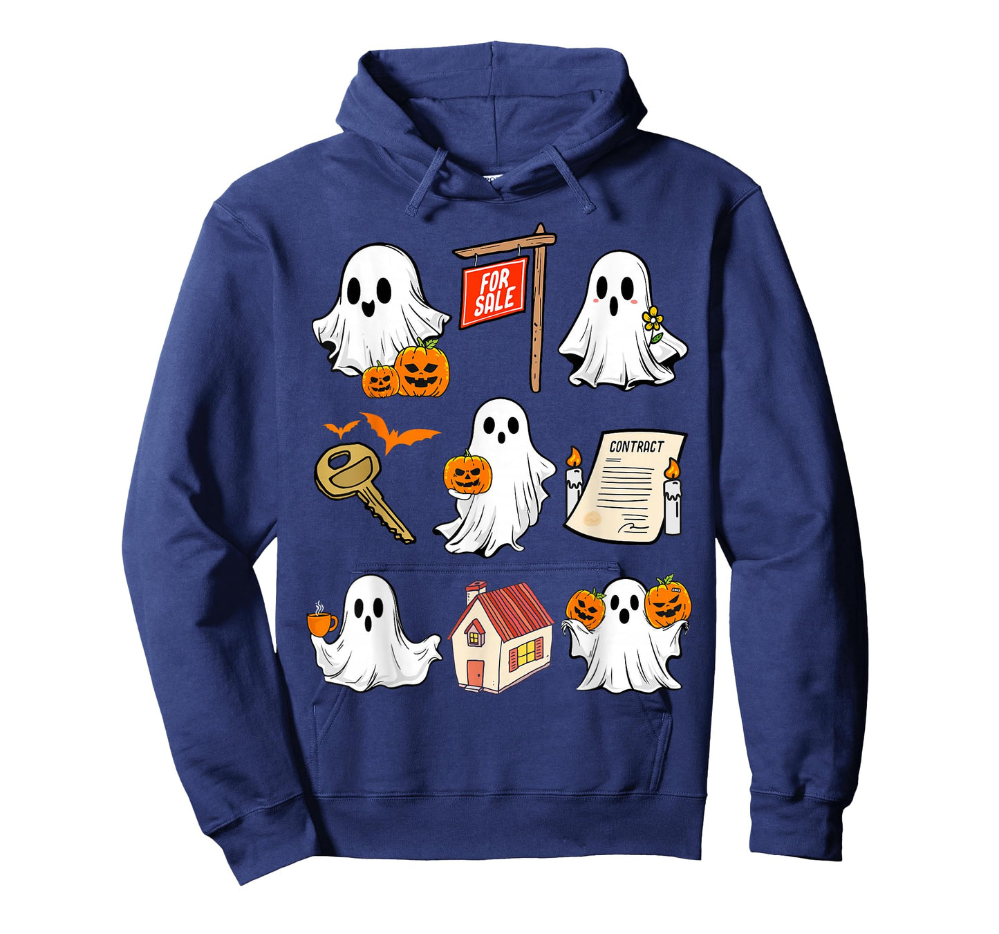 Halloween Real Estate Agent Spooky Ghost Boo Broker Realtor T-Shirt