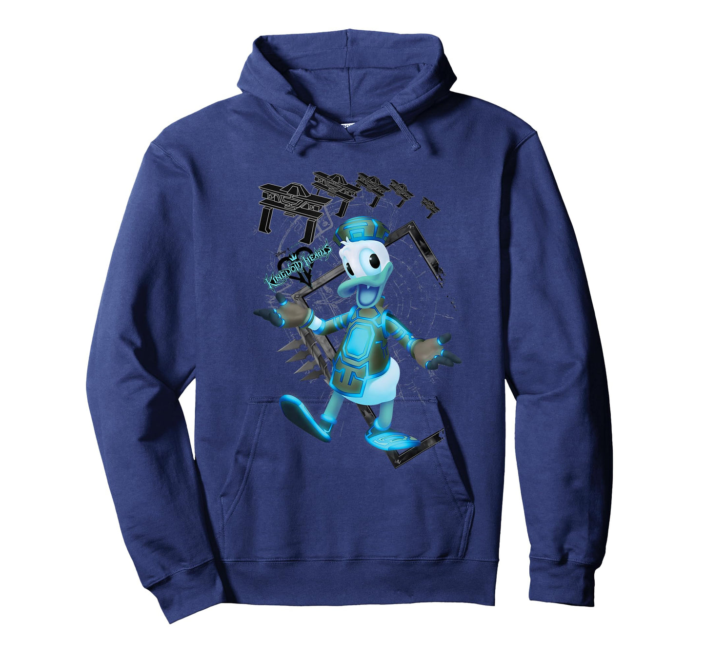 Disney Kingdom Hearts Danald Duck Tron Crossover Portrait T-Shirt