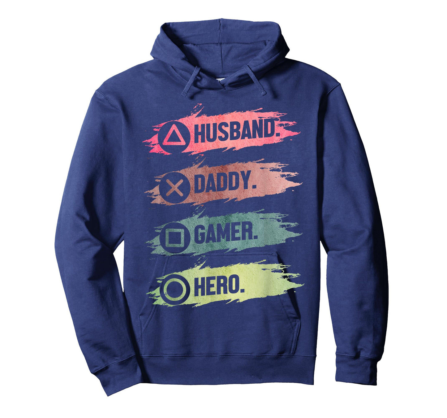 Husband Daddy Gamer Hero Funny Gaming Dad Father's Day T-Shirt