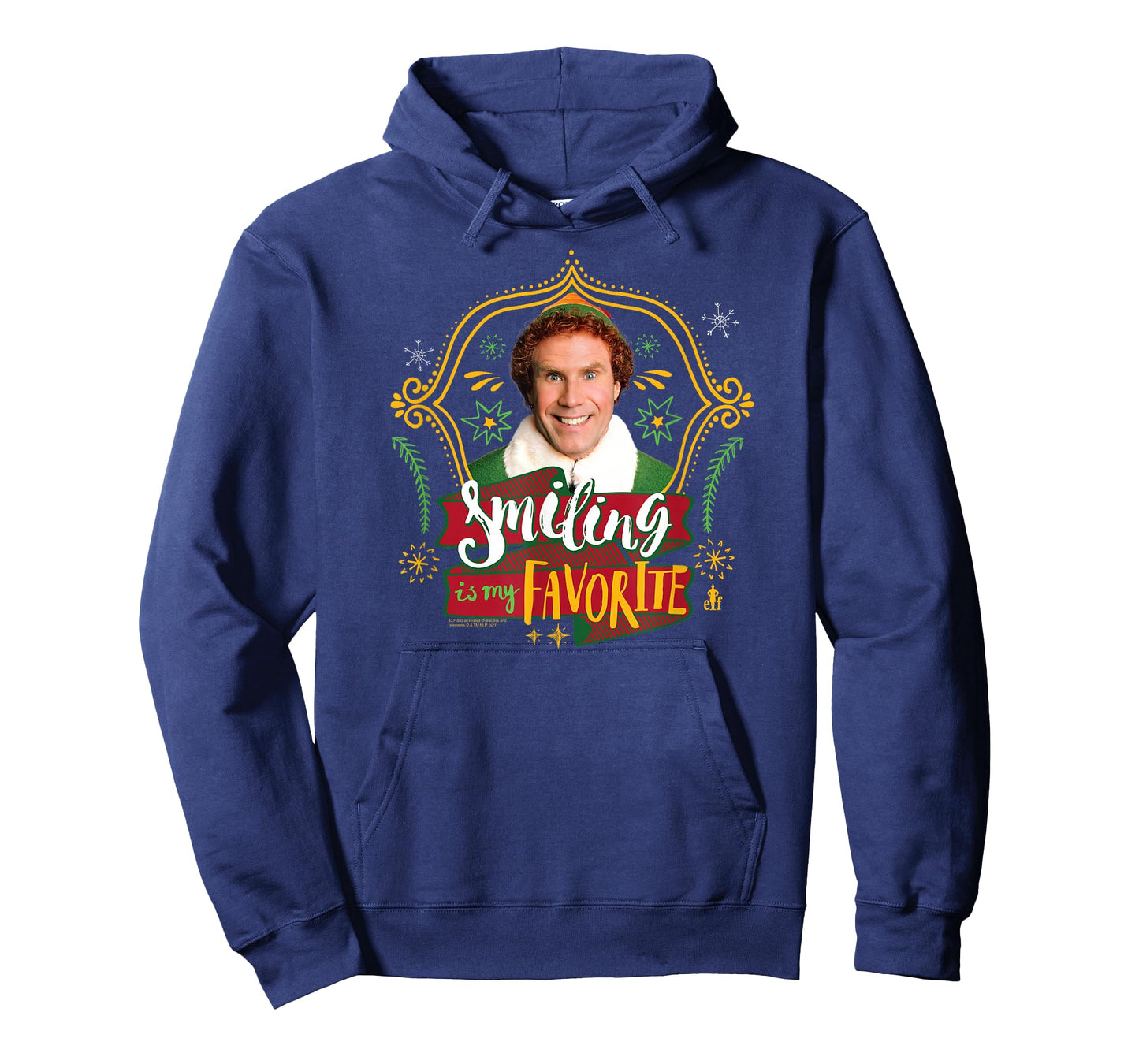 Elf Smiling's My Favorite Doodles and Frame Funny Christmas T-Shirt