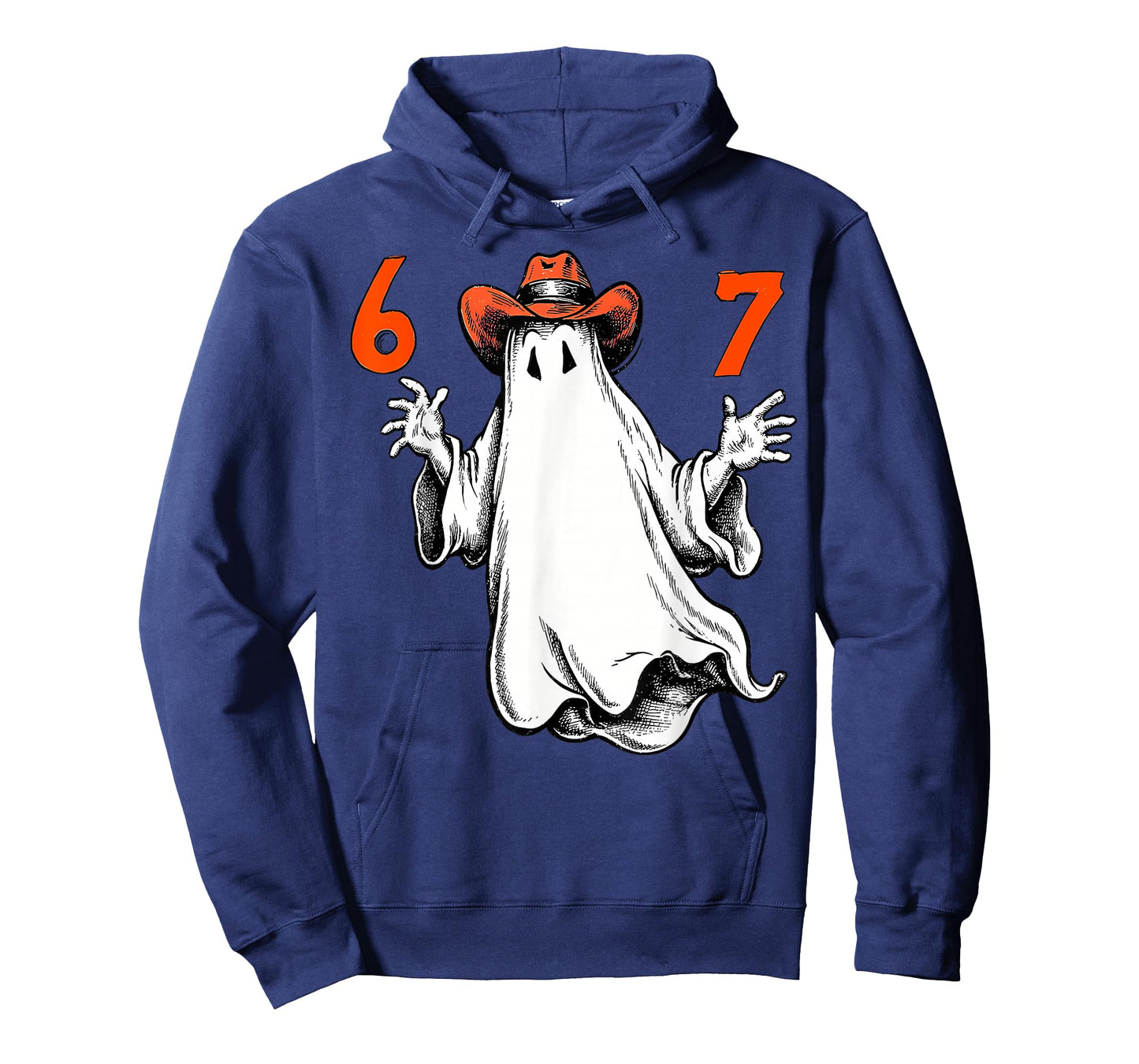 Haunted by 6 7 Funny Ghost Thanksgiving Fall Autumn Design T-Shirt