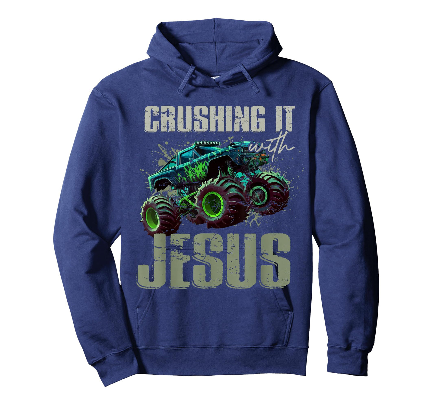 Crushing It With Jesus Shirt - Christian Monster Truck Jesus T-Shirt