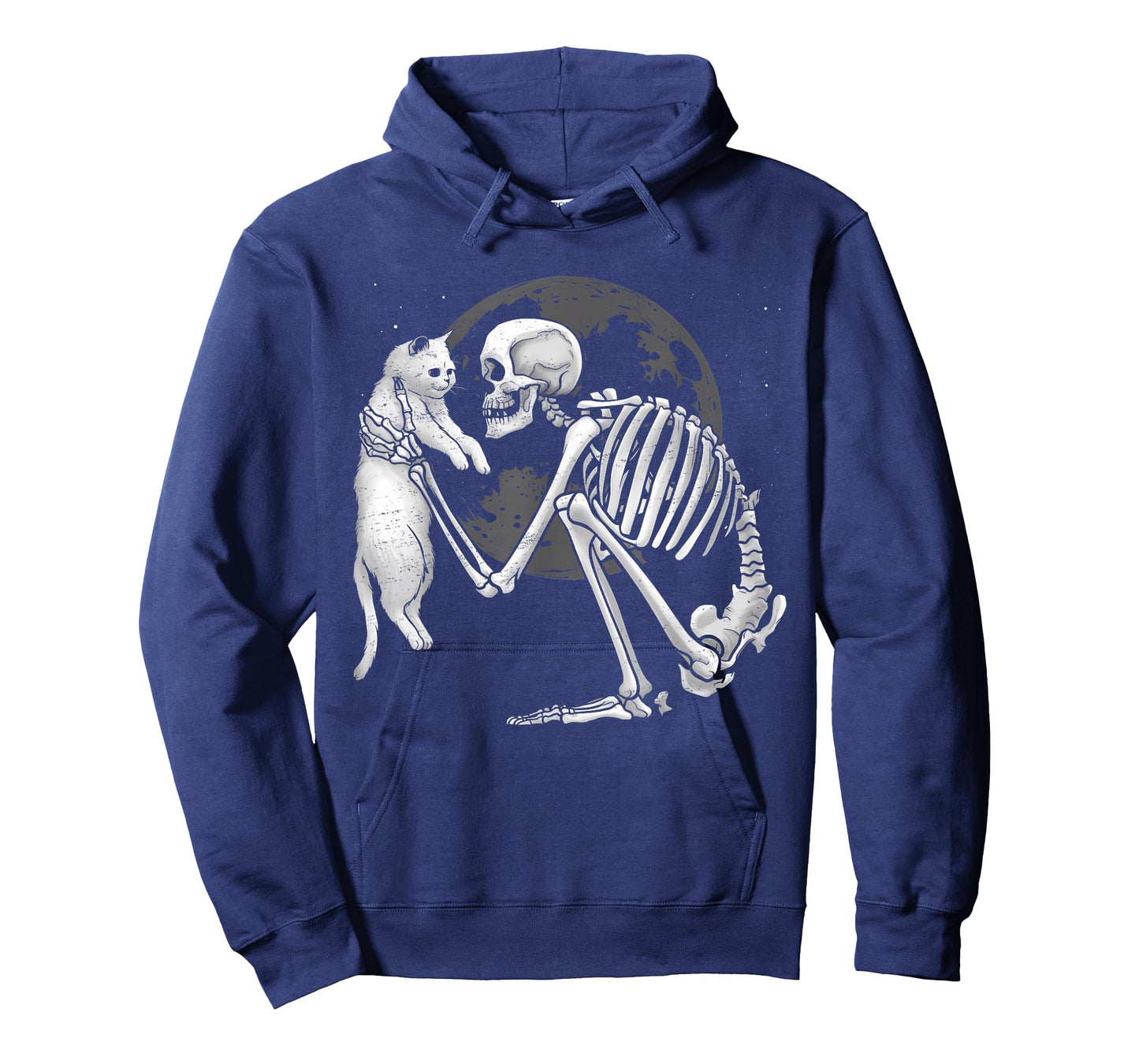 Skeleton Cat Skull Kitty Cute Ghost Halloween Men Women Kids T-Shirt
