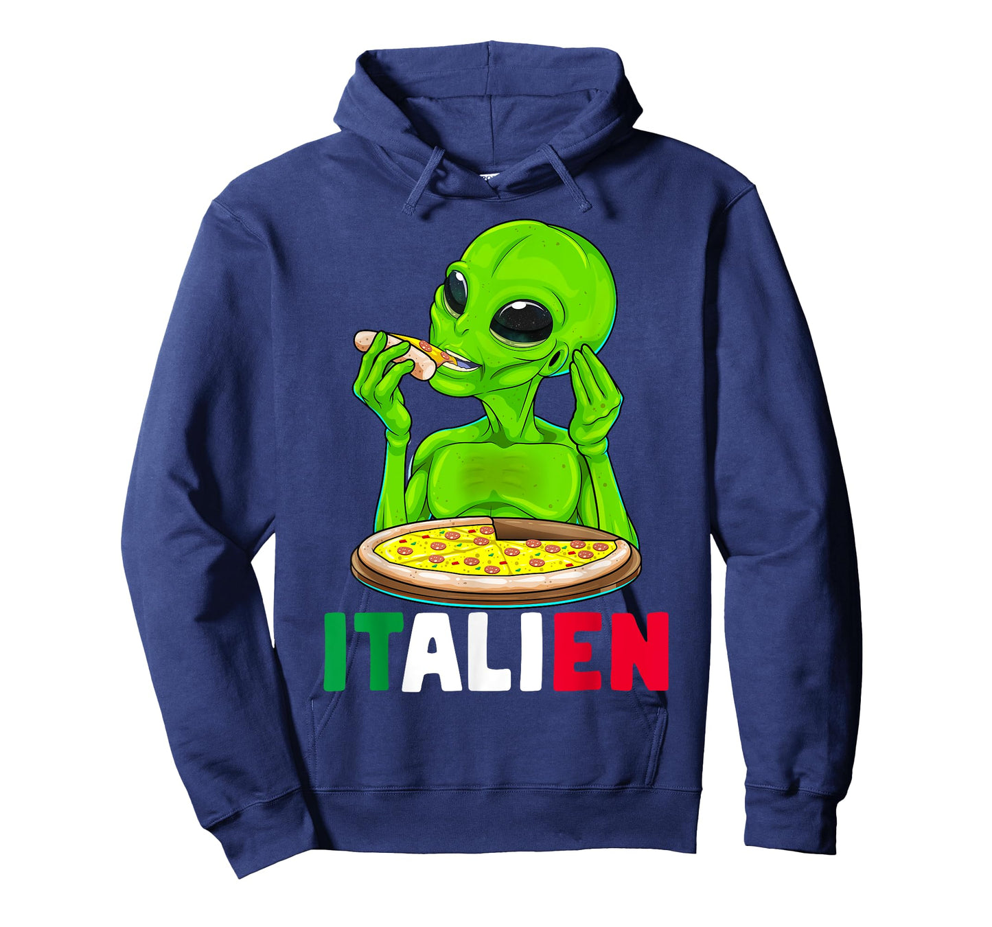 Italian Alien Italien Italy UFO Extraterrestrial Pizza Meme T-Shirt