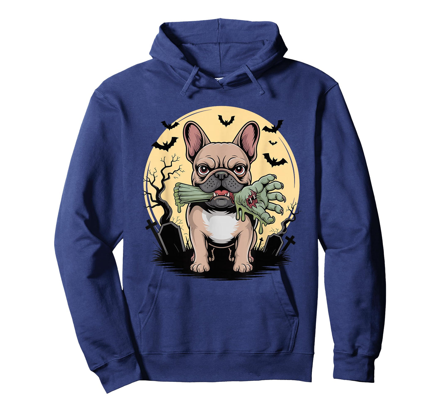 Halloween Moon Zombie French Bulldog Frenchie T-Shirt
