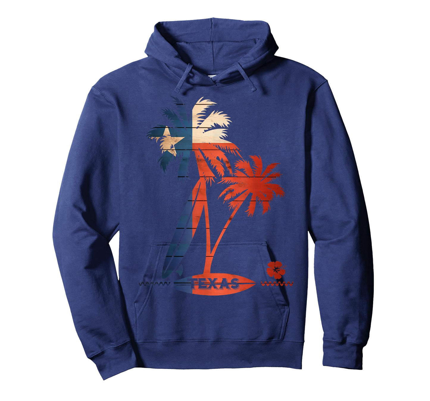 Surf Texas Palm Tree and Surfboard Tee Shirt T-Shirt