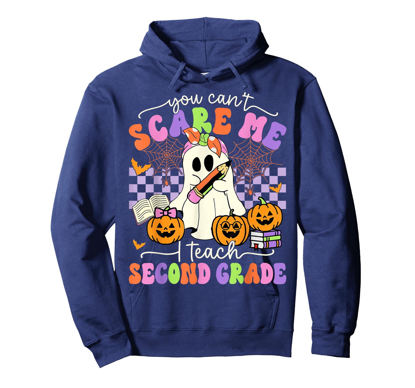 Halloween Teacher You Can't Scare Me I Teach Second Grade T-Shirt