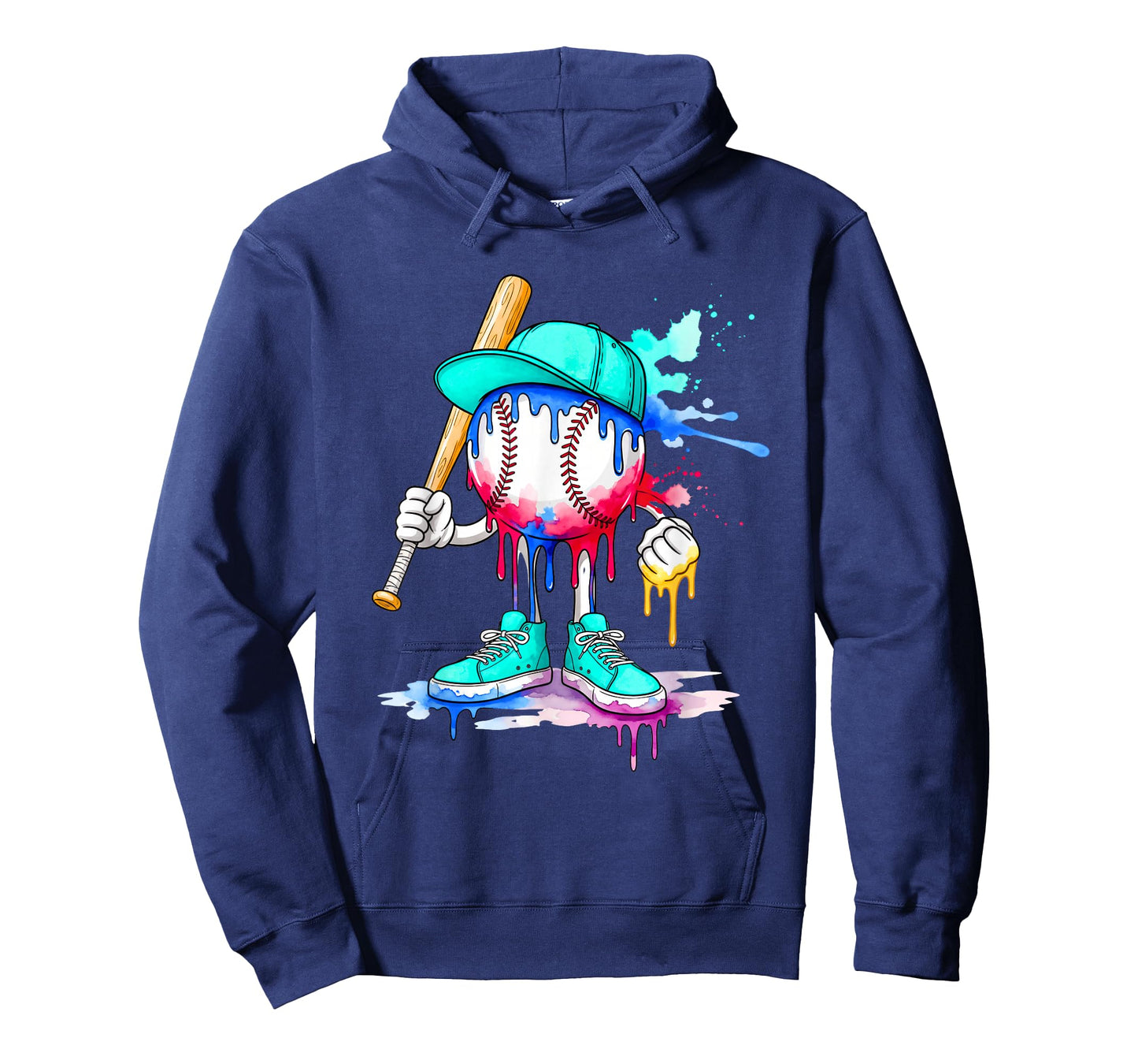 Ice Cream Drip Baseball Spots Baseball Drip for Girls Boys T-Shirt
