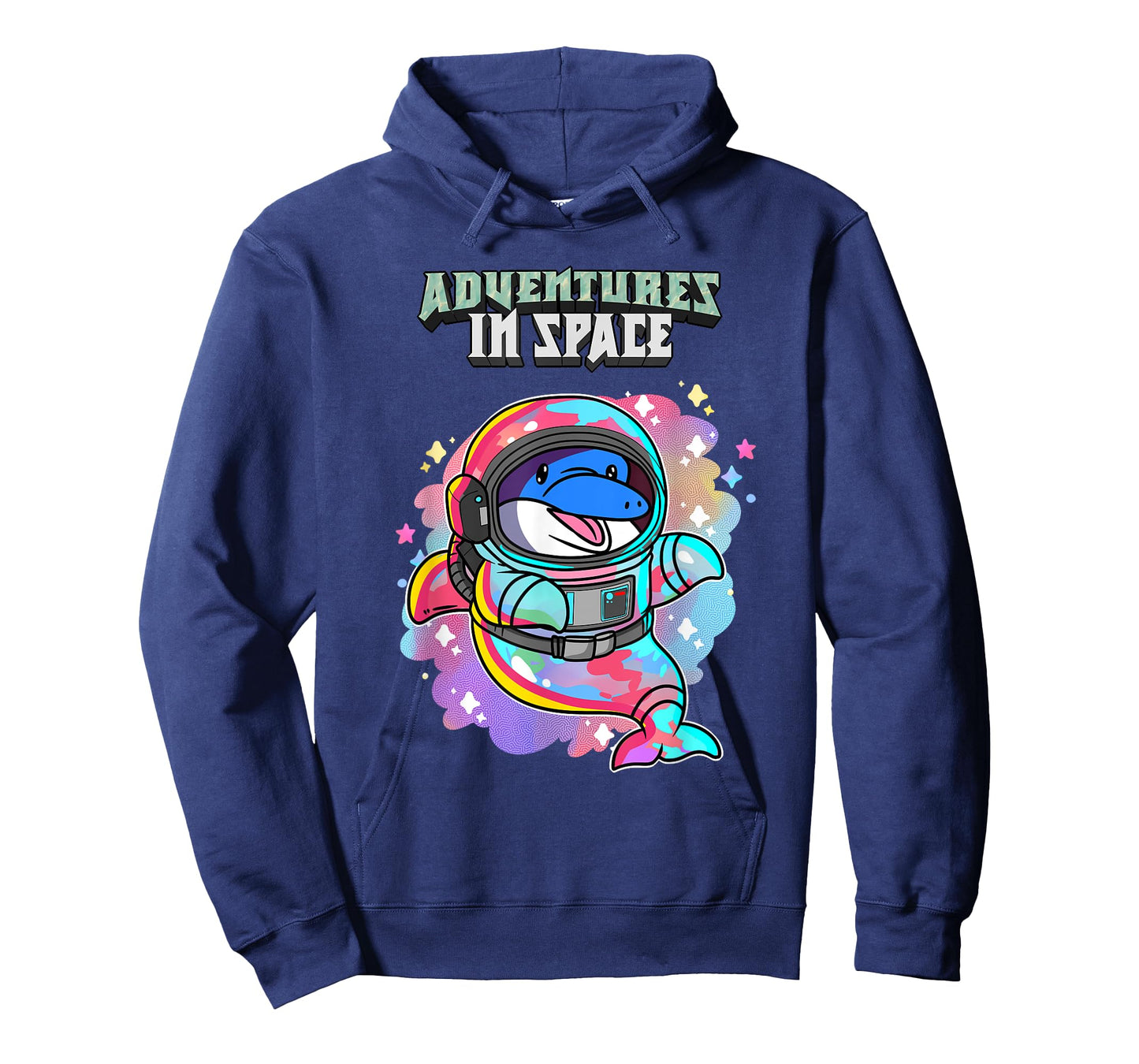 Adventures In Space Astronaut Dolphin Kawaii T-Shirt