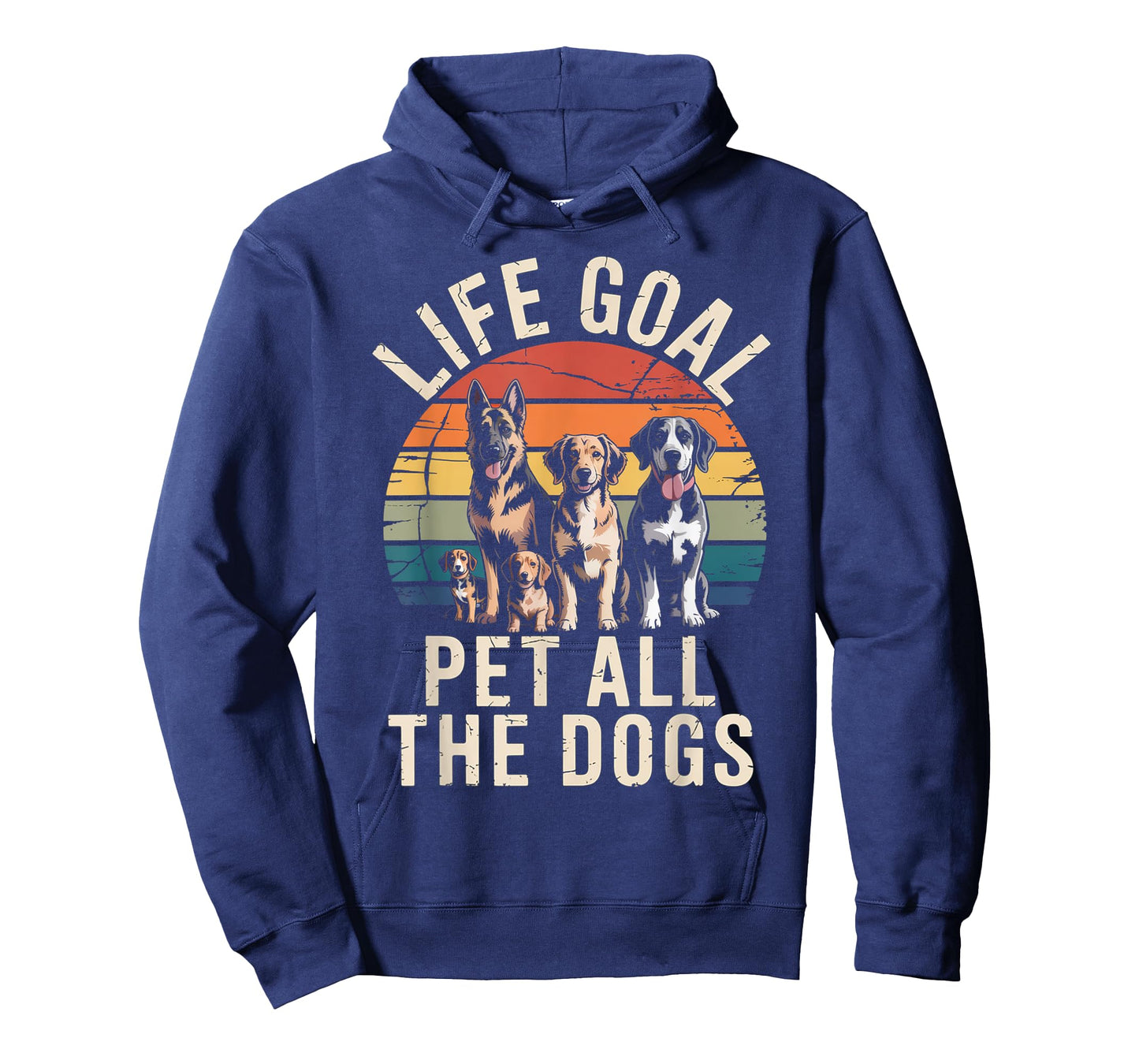 Retro Life Goal Pet All The Dogs T-Shirt