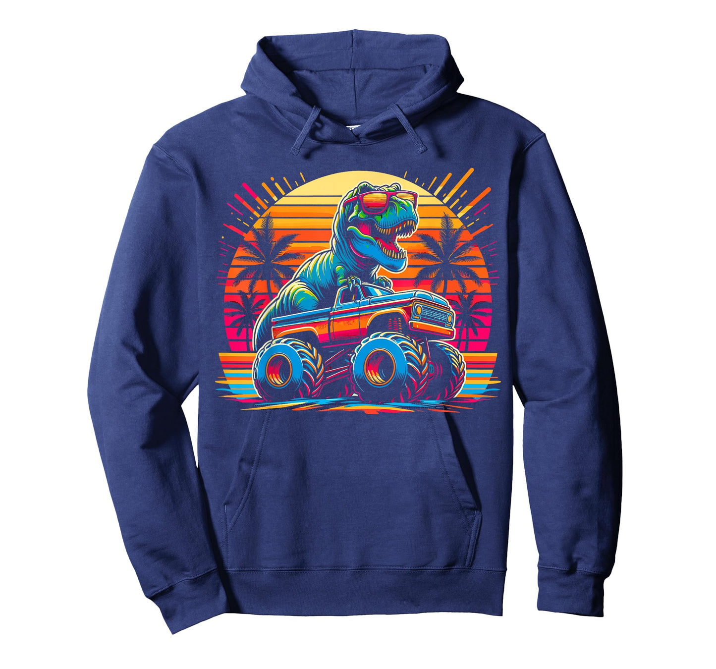 Monster Truck Summer Dinosaur Monster Truck T-Shirt