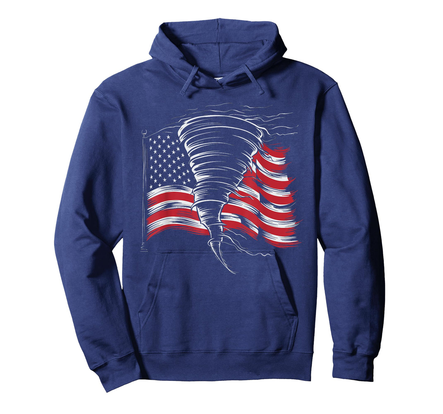 Tornado In Front Of US Flag T-Shirt