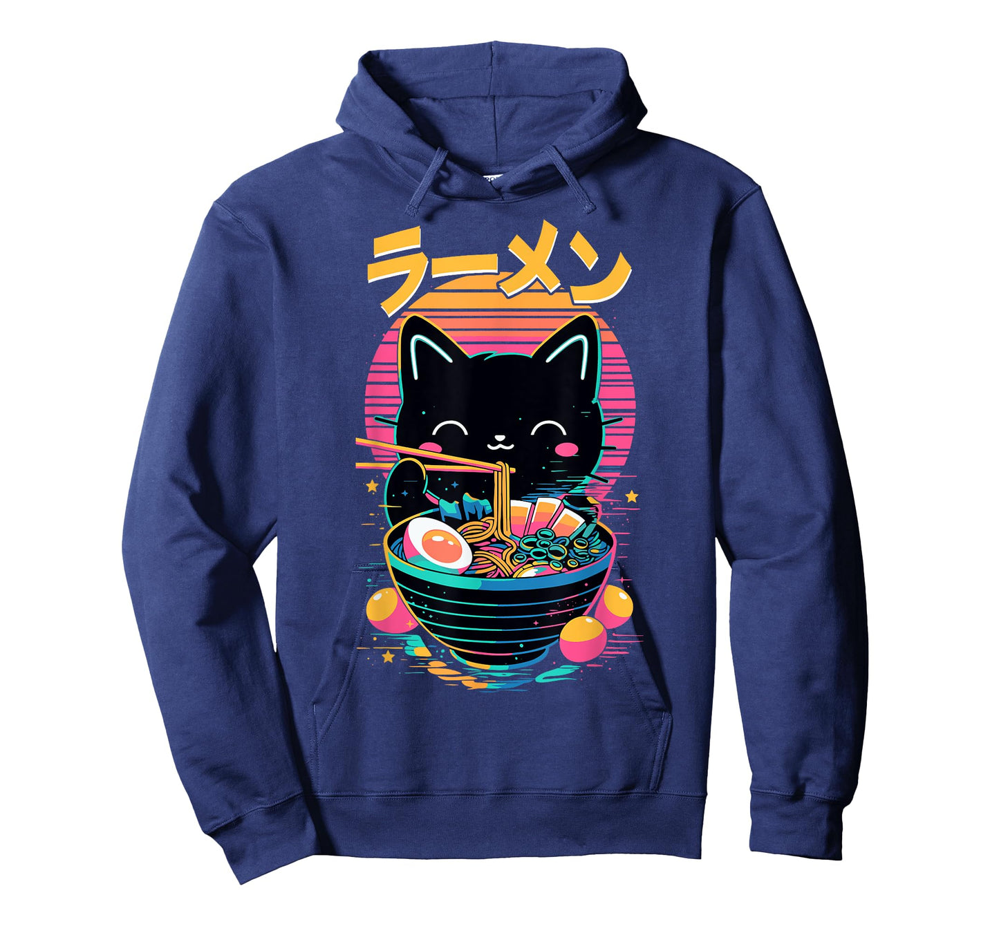 Anime Cat Eating Ramen Japanese Ramen Cat Japan T-Shirt