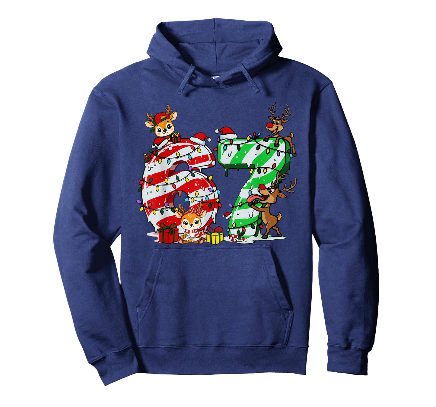 67 Christmas 6 7 Meme Pajamas Holiday Gen Alpha Slang T-Shirt