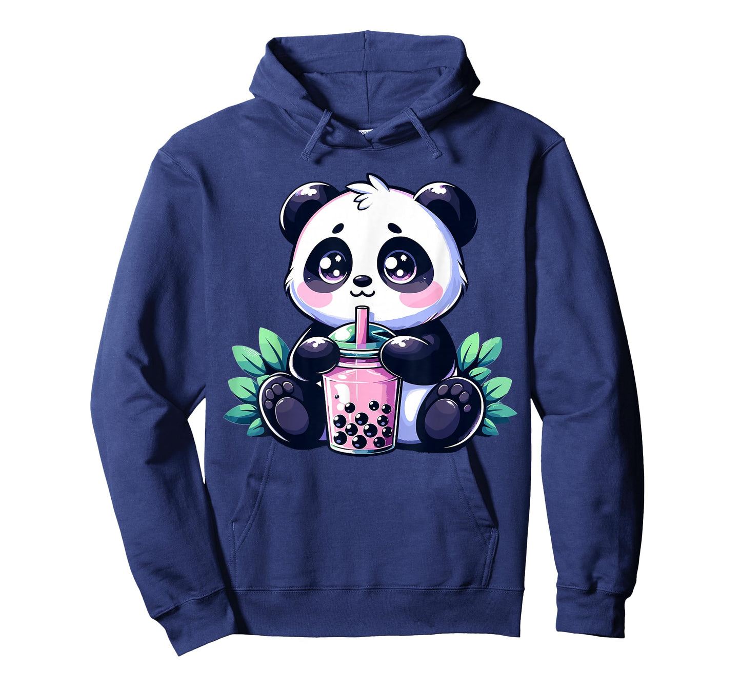Kawaii Cute Anime Panda Drinking Bubble Tea Boba Tea Panda T-Shirt