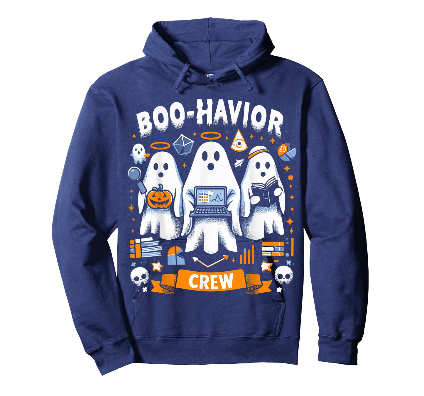 Behavior Analyst Halloween ABA Cute Ghost Boo-Havior Crew T-Shirt