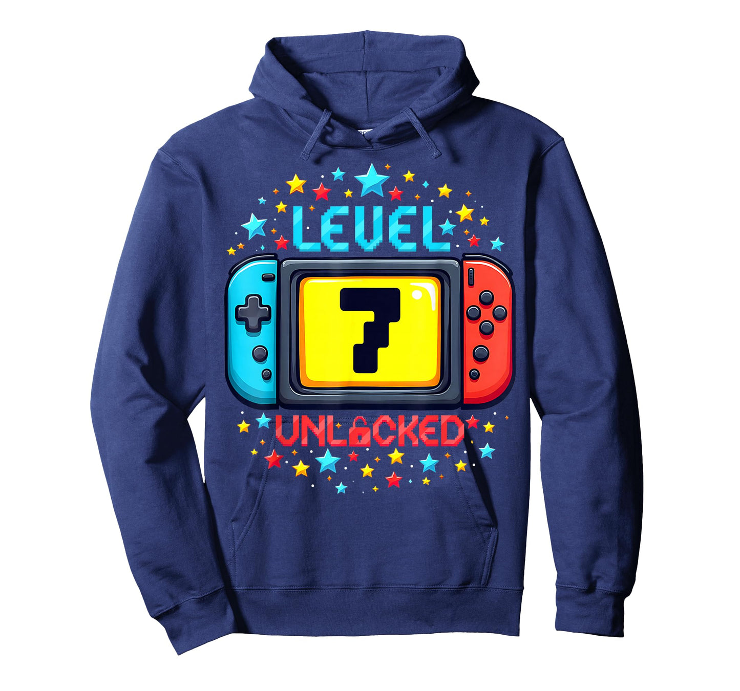 Time To Level Up 7 Unlocked 7th Birthday Boy Video Gamer T-Shirt