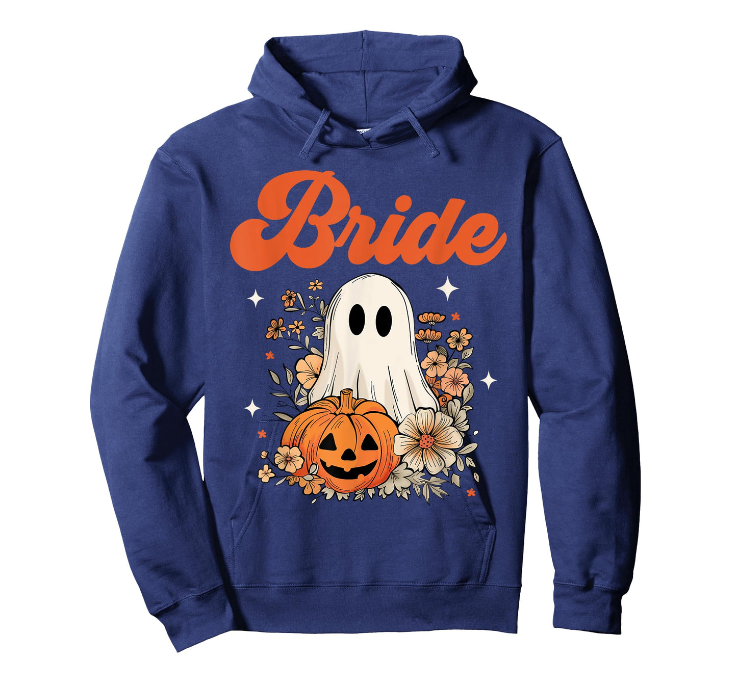 Bride Wildflower Ghost Boo Crew Halloween Bachelorette T-Shirt