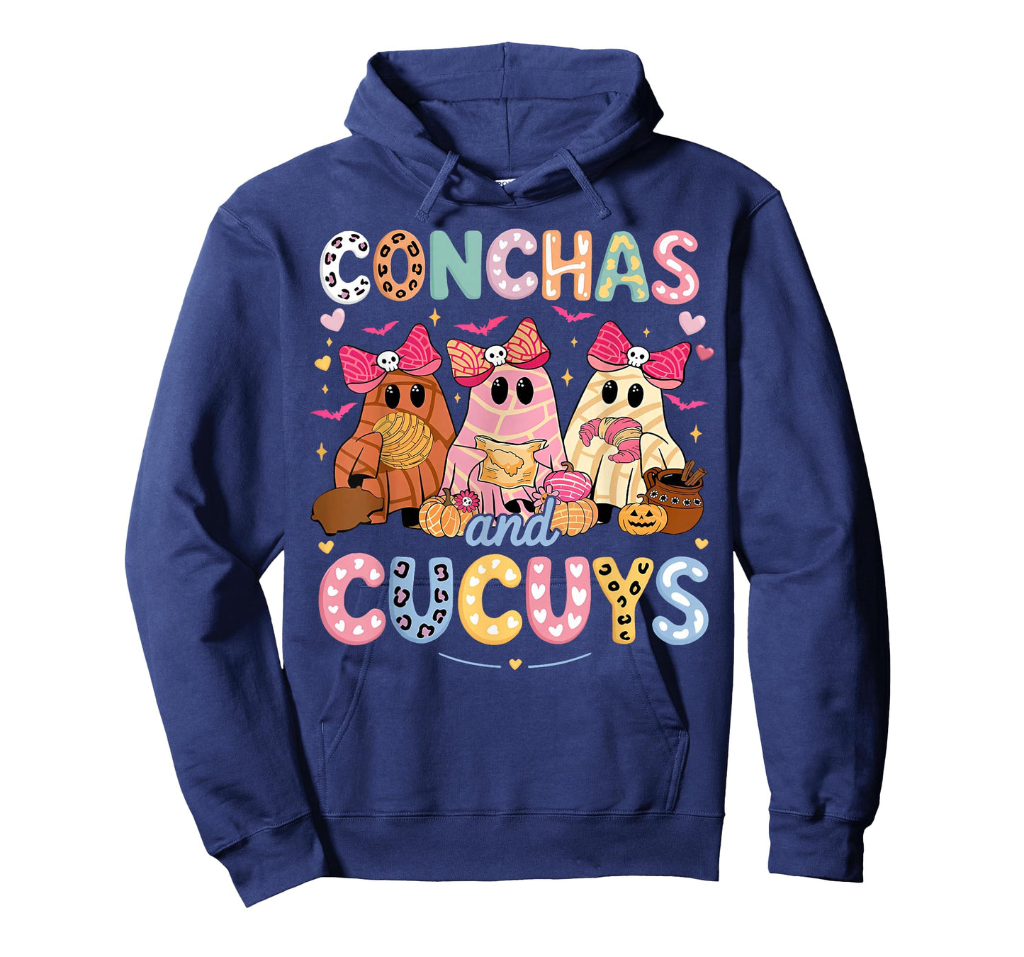 Conchas and Cucuys Ghost Funny Mexican Halloween Costume T-Shirt
