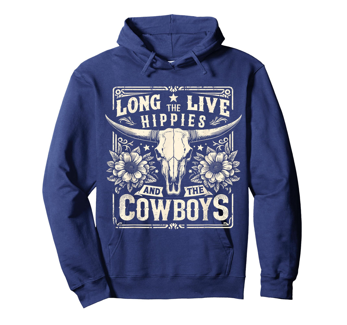 Long Live The Hippies and The Cowboys Country T-Shirt