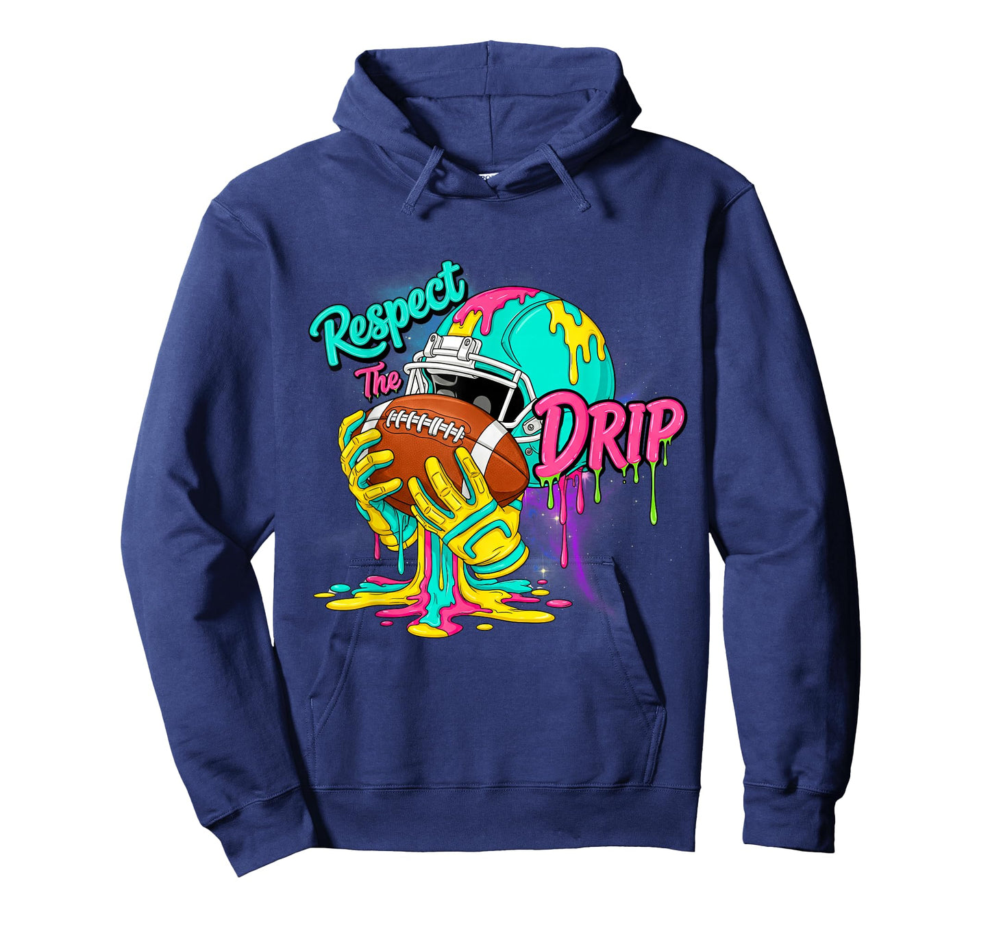 Football Drip Boys Football Ice Cream Respect Drip T-Shirt